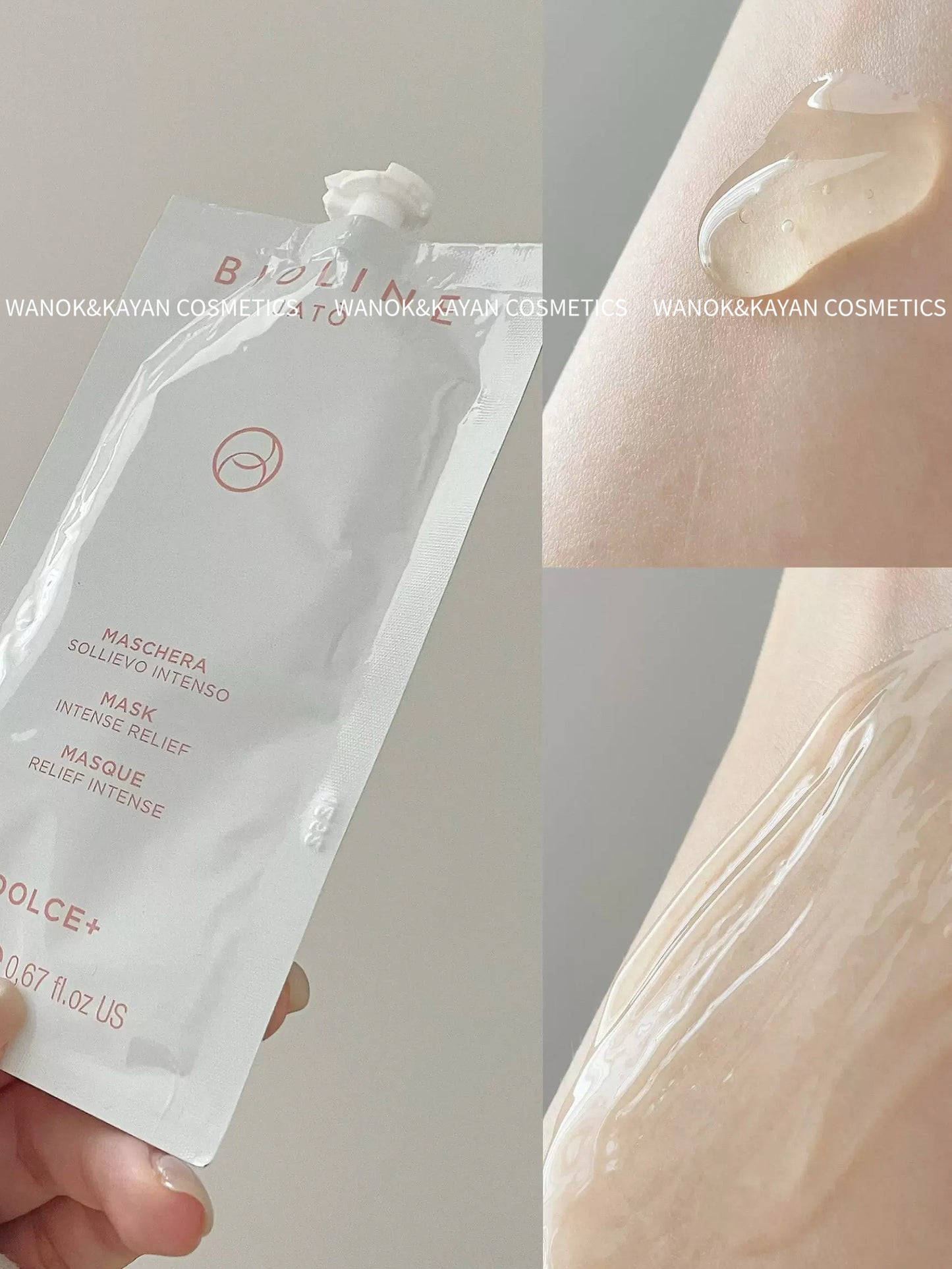 包順豐 意大利 Bioline Jato 原生舒緩果凍面膜 原生舒緩面膜 泊歐藍 米藍米嵐 MASCHERA SOLLIEVO INTENSO MASK INTENSE RELIEF MASQUE RELIEF INTENSE DOLCE+ （ 10 x20ml）