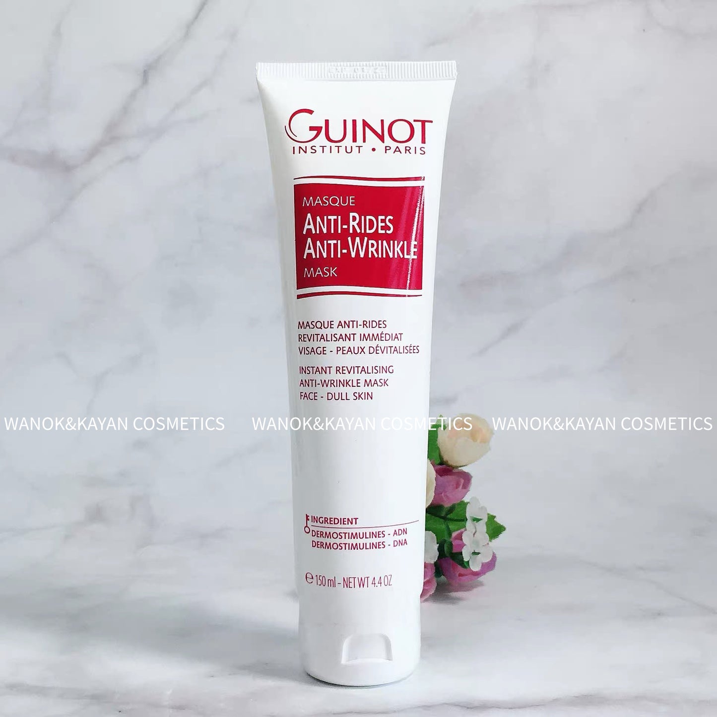 包順豐 法國 Guinot 維健美 防皺面膜150ml院裝 增加彈性 淡黃色膏體 MASQUE
ANTI-RIDES ANTI-WRINKLE
MASK