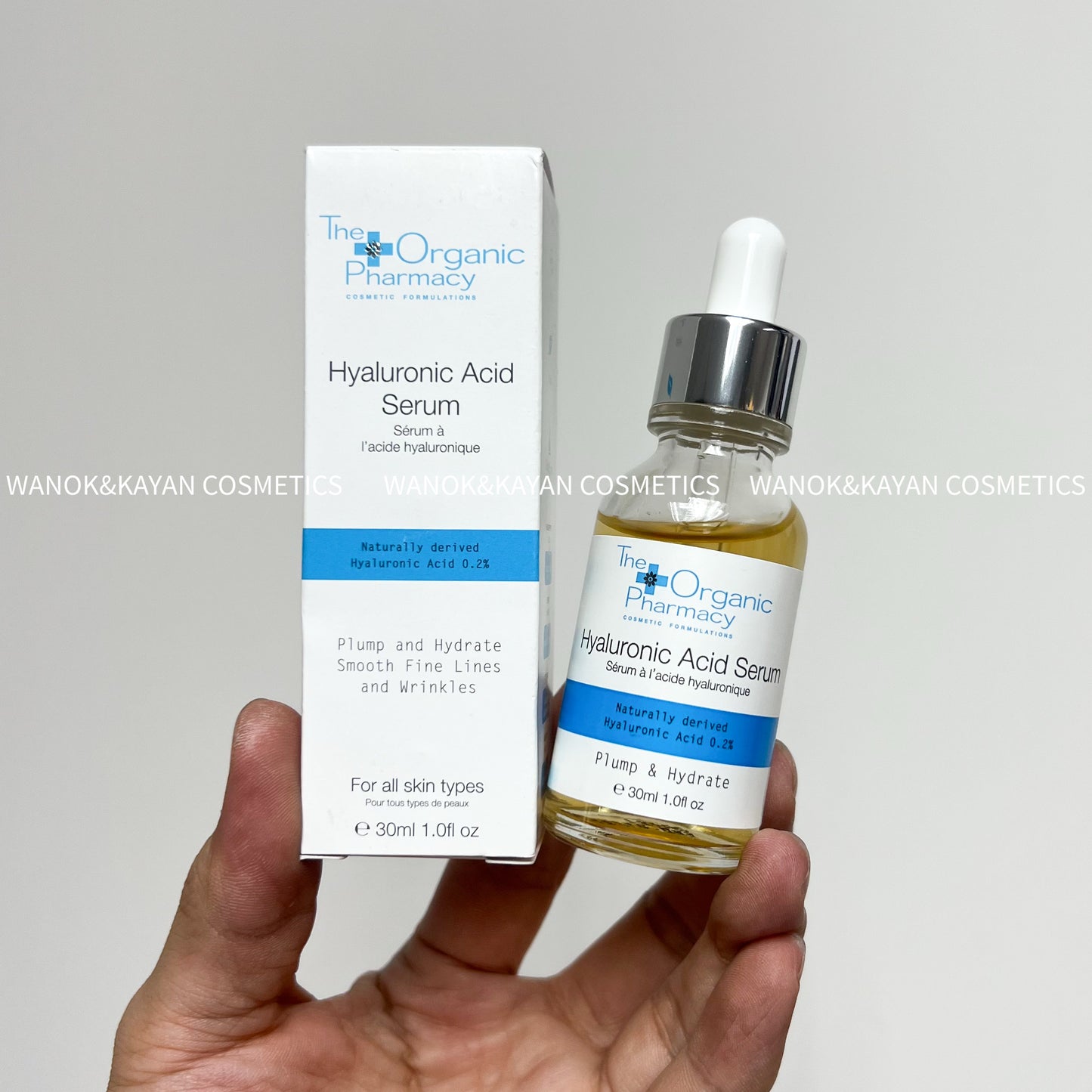 包順豐 英國 The Organic Pharmacy 玻尿酸豐潤精華 30ml 保濕補水  Hyaluronic Acid Serum Plump and Hydrate Smooth Fine Lines and Wrinkles