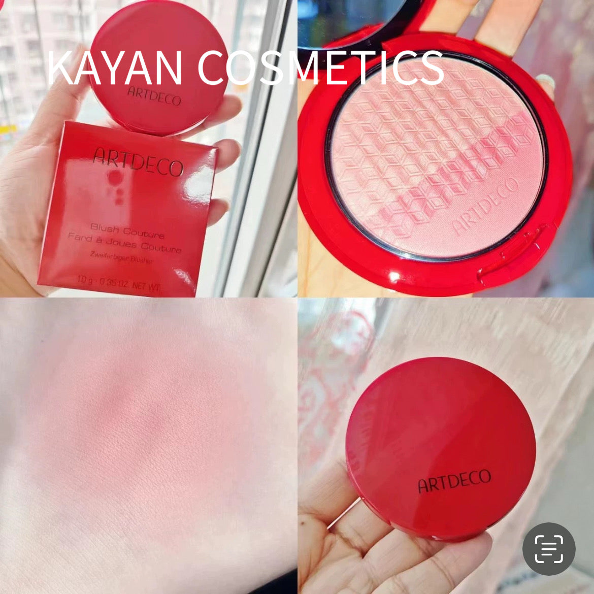 包順豐 雅蔻 ARTDECO 雙色腮紅 3D修顏粉餅 自然蜜桃色 10g ARTDECO Blush Couture Fard à Joues Couture Zweifarbiger Blusher
