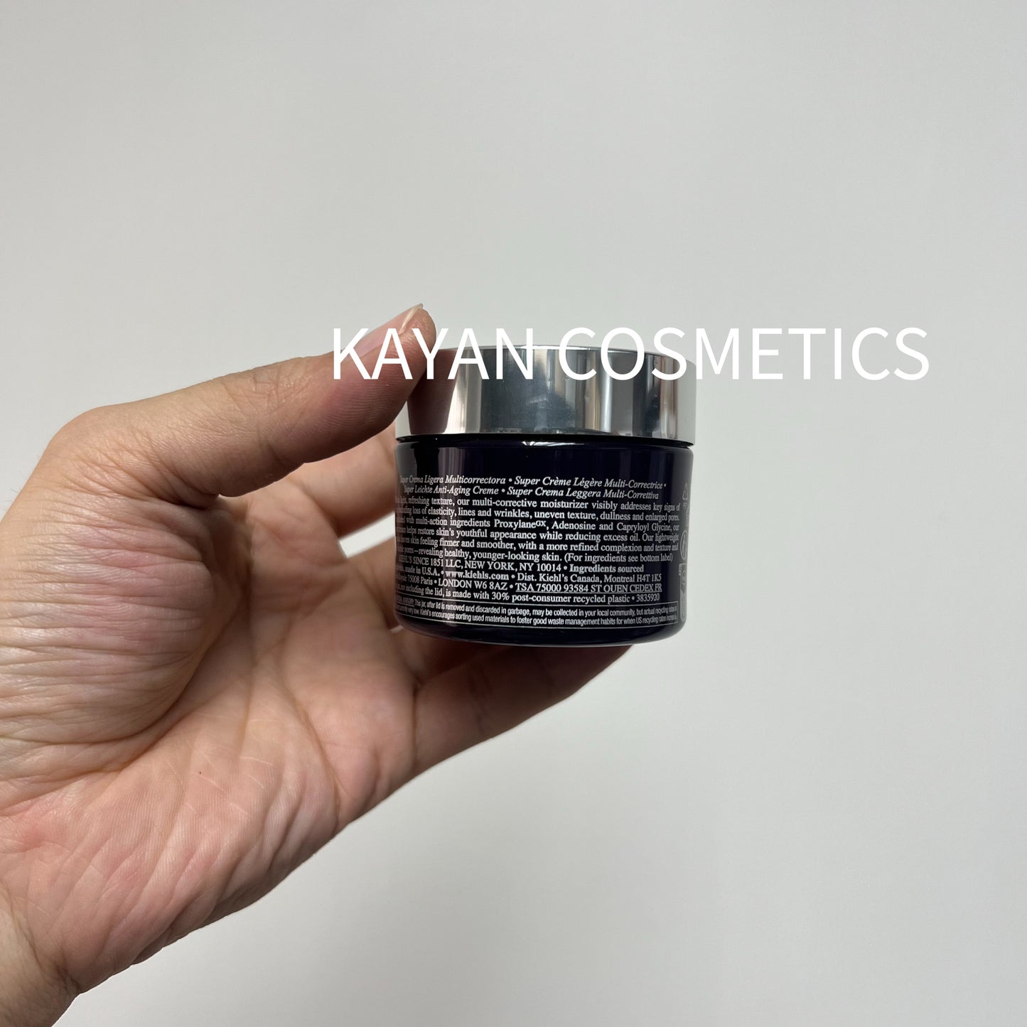 包順豐 科顏氏 Kiehl's 紫玻A面霜多重緊致修顏輕乳霜50ml  Kiehl s Kiehls SUPER MULTI-CORRECTIVE SOFT CREAM 極緻塑顏全效乳霜 輕盈版50ml