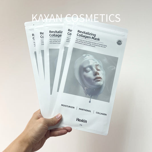包順豐 HEXKIN 赫詩琴 童顏膠原炮灌注面膜蛋白補水保濕緊致抗皺 Revitalizing Collagen Mask 1盒5片