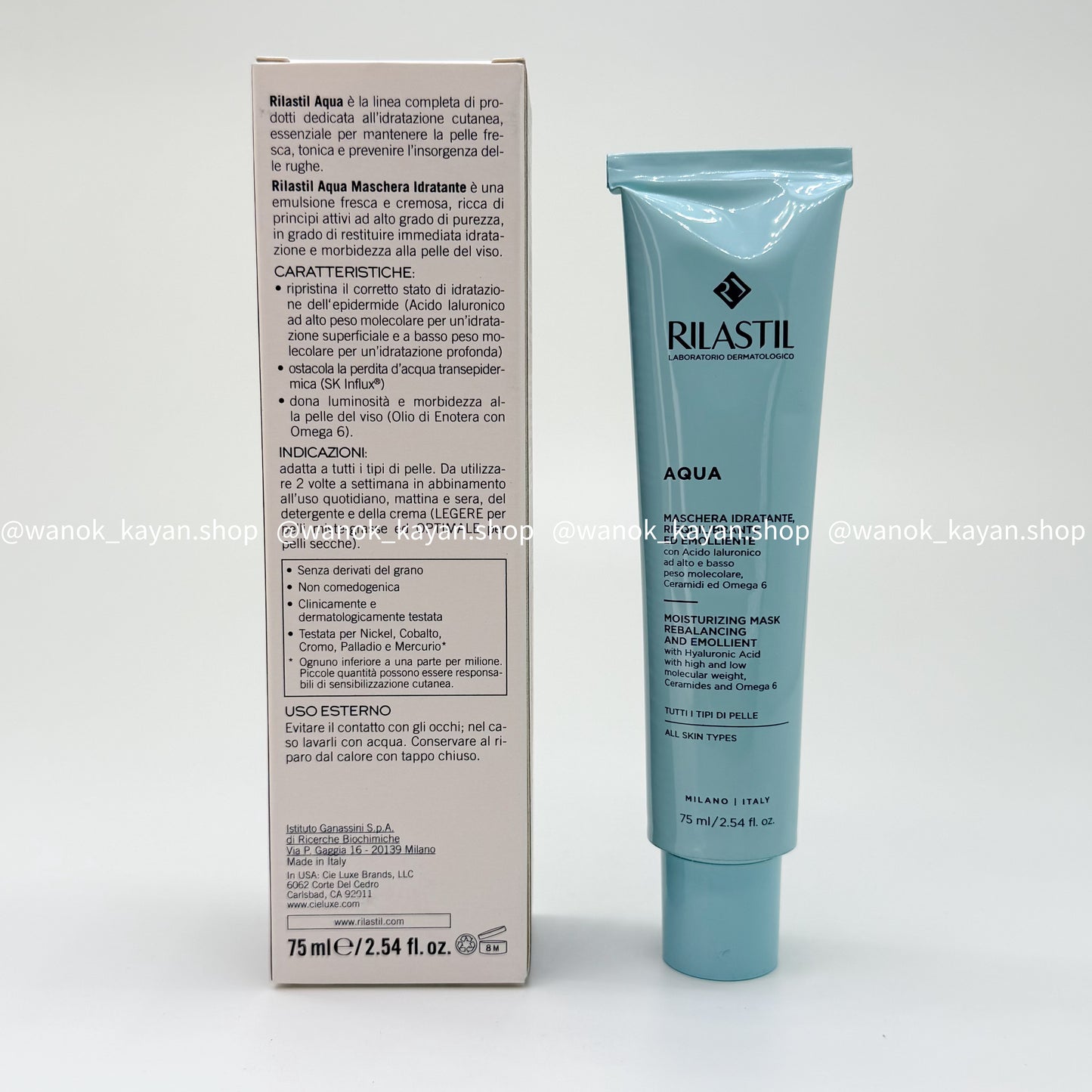包順豐 意大利 rilastil 水溋補濕面膜75ml RILASTIL AQUA Moisturizing Mask
