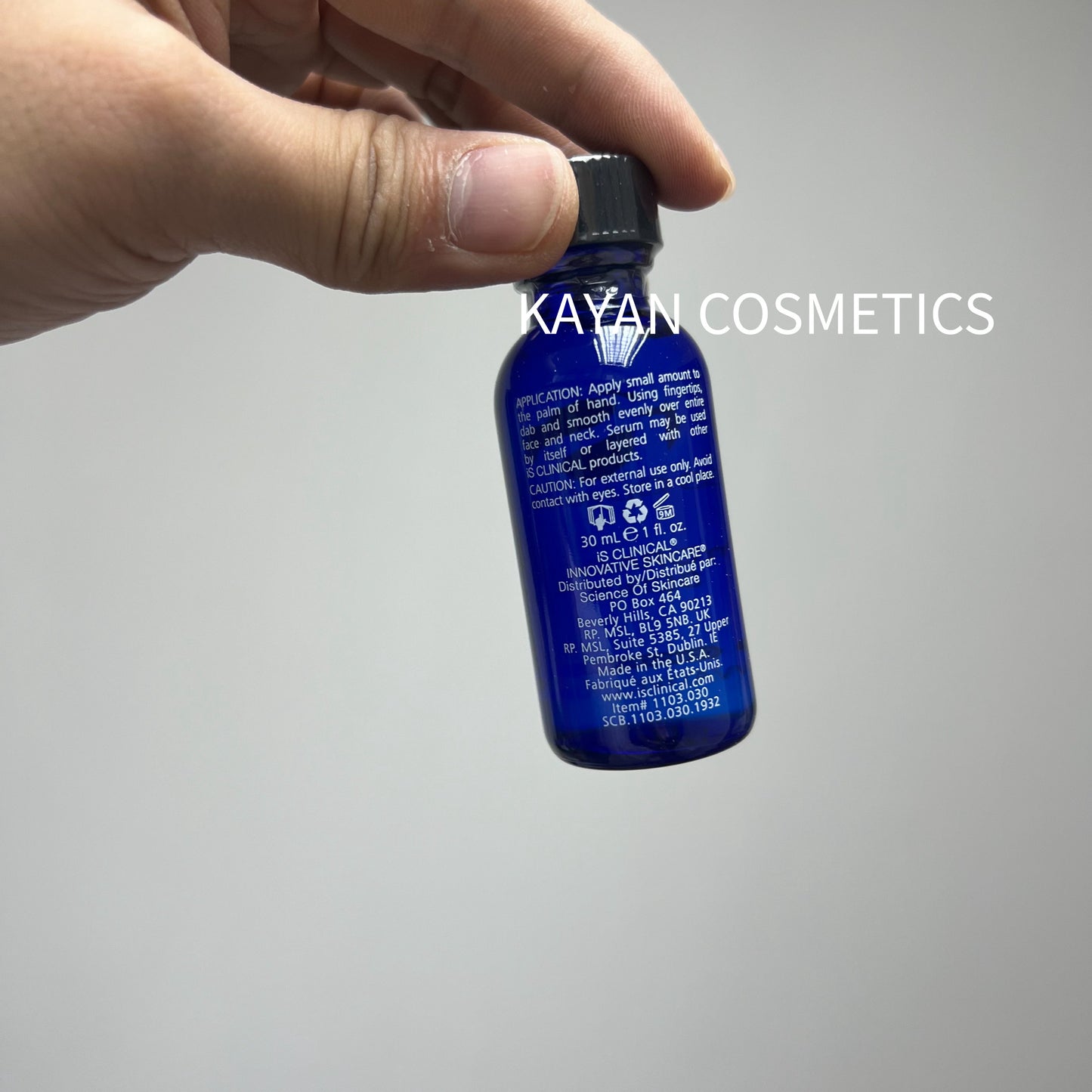包順豐 美國 iS CLINICAL hydra-cool 積雪草清爽補水精華舒緩褪紅提亮 HYDRA-COOL SERUM 。清爽補濕棈華素
