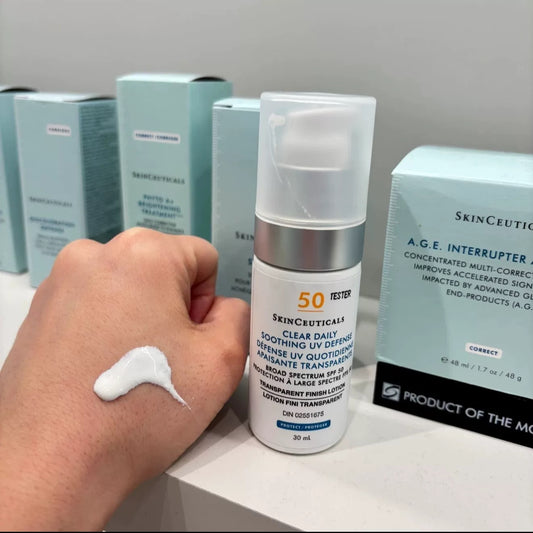 25年新品 包順豐 美國 SKINCEUTICAlS 杜克 修麗可  修紅舒敏雙效防曬30ml祛紅舒緩鎮靜泛紅高倍防護SPF50 Clear Daily Soothing UV Defense SKIN CEUTICAlS。  skin ceuticals。skinceuticals。
