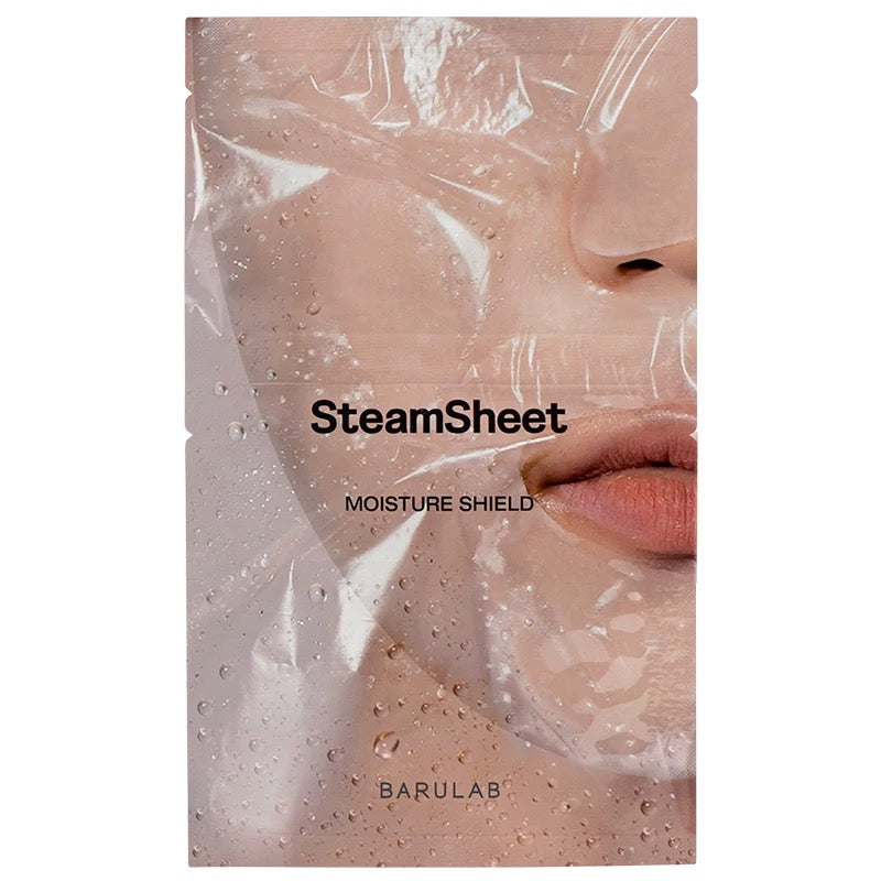 包順豐 SPA 精油蒸汽體驗 BARULAB 皮膚科補水保濕彈力面膜貼 5片 SteamSheet MOISTURE SHIELD