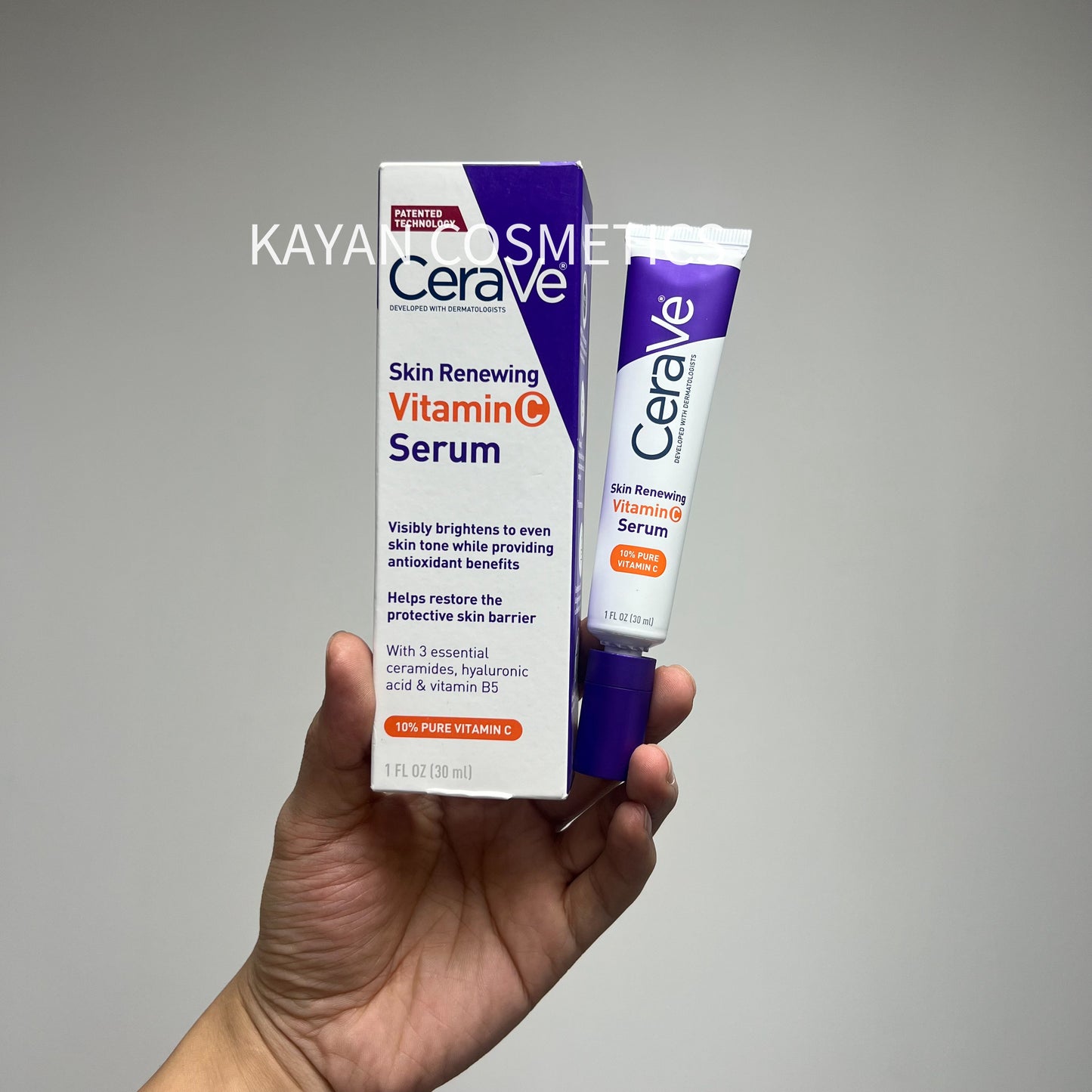 10%VC 新版 包順豐 美國 cerave 適樂膚 10%VC精華 純透明質酸維生素B5去暗瘡印抗氧亮膚色 Skin Renewing Vitamin Serum  美國 適敏膚