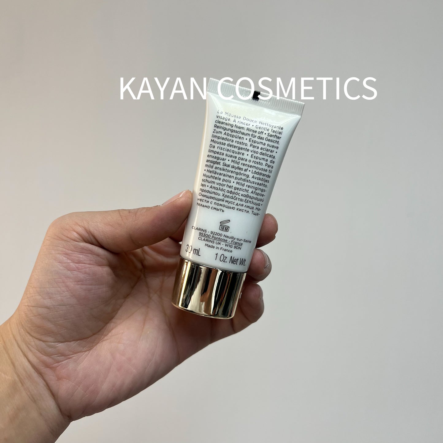 包順豐 嬌韻詩 CLARINS 至臻凝時柔潤潔面乳 30ml 月光洗面奶 Precious LA MOUSSE DOUCE NETTOYANTE 至臻凝時潔面泡沬