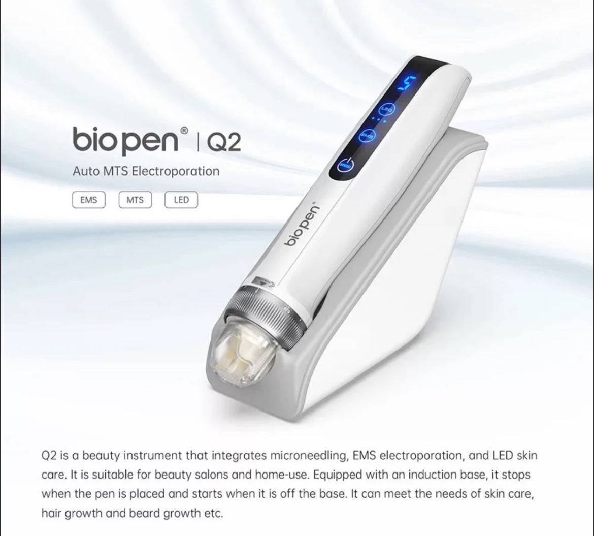 包順豐 Biopen Q2電動微針儀 帶紅藍光 電動MTS微針  biopen Q2 Auto MTS Electroporation Bio pen Q2