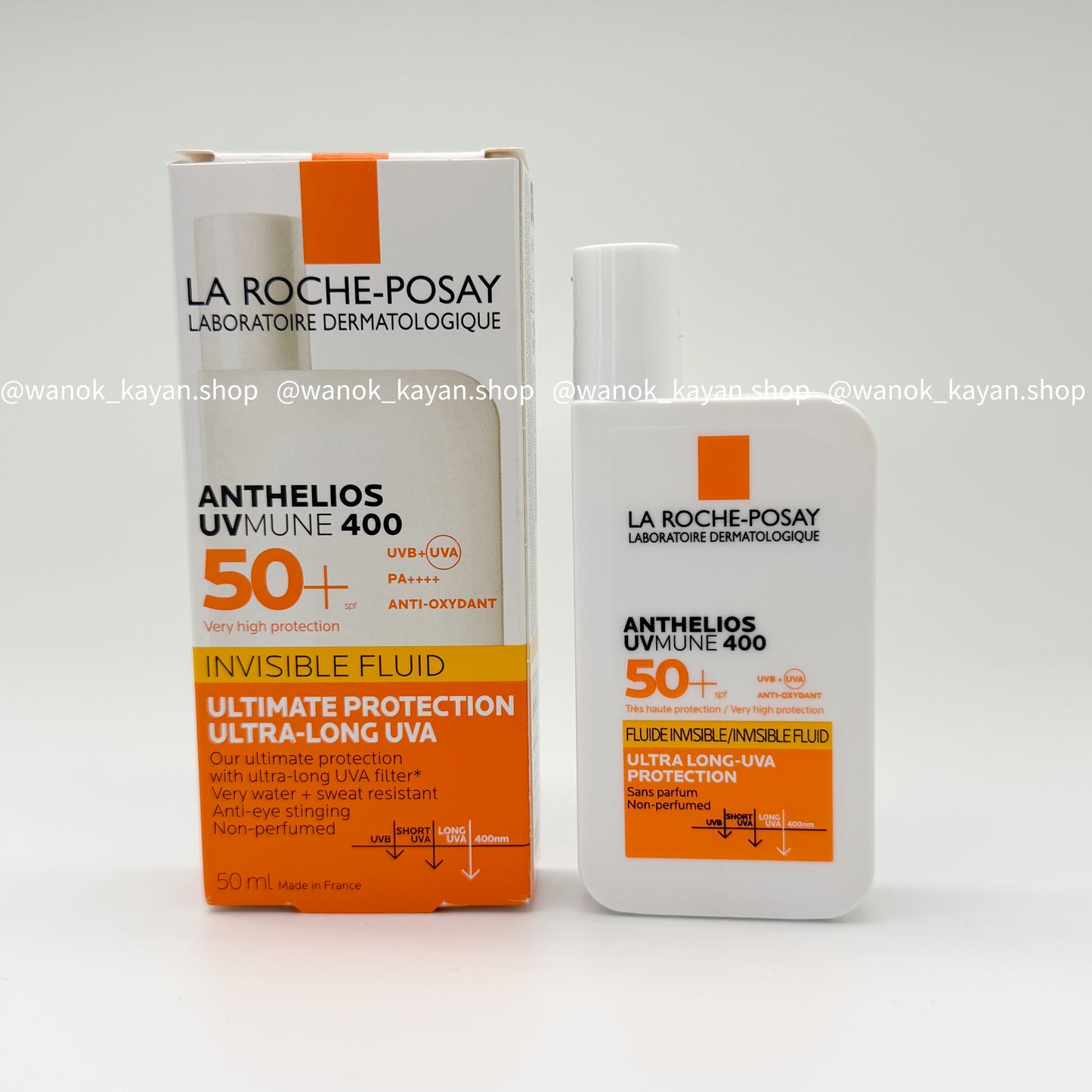 理膚泉 La Roche-Posay 安得利清爽極效夏卡防曬液 50ml Anthelios UVMune 400 Invisible Fluid SPF50+  La Roche Posay