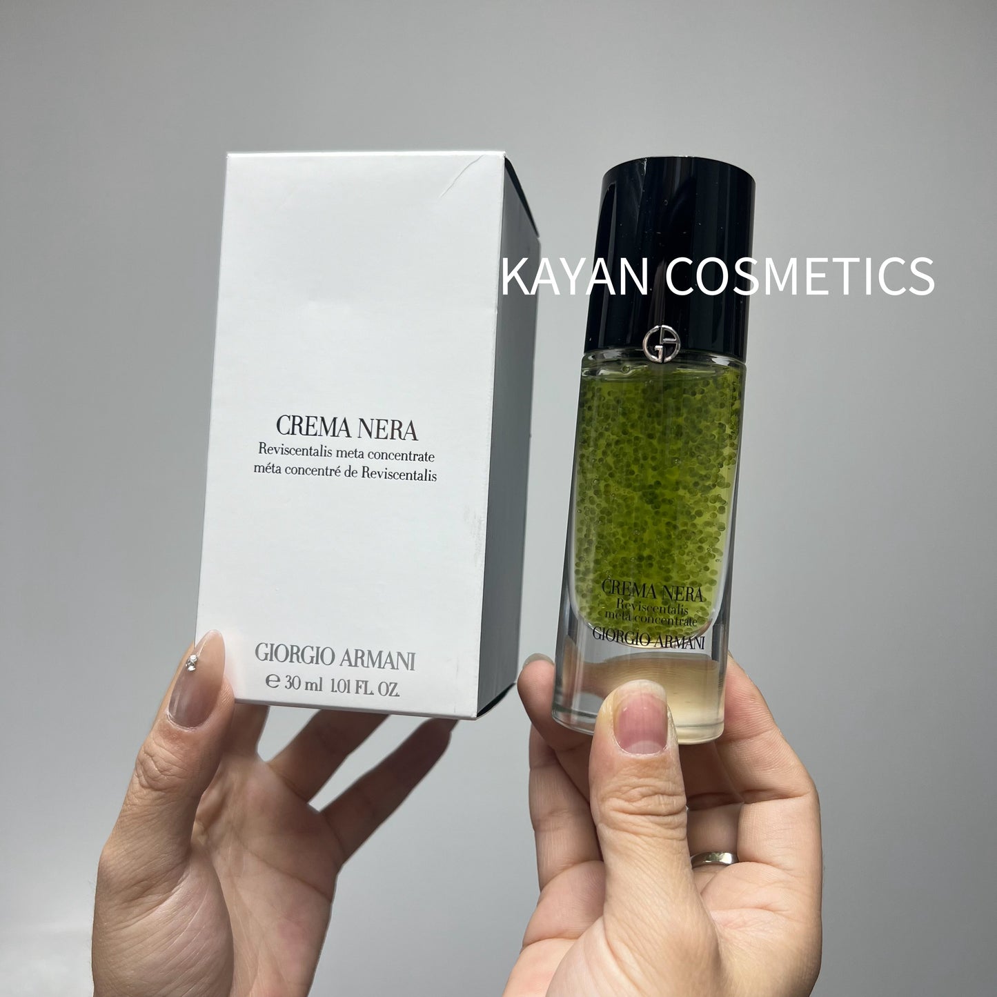 包順豐 法國 Armani 阿瑪尼 極致再生全效修護精華 黑鑰匙綠精華30ml修護膚舒緩緊致提亮改善暗沉抗皺 CREMA NERA。GIORGIO ARMANI / 阿瑪尼