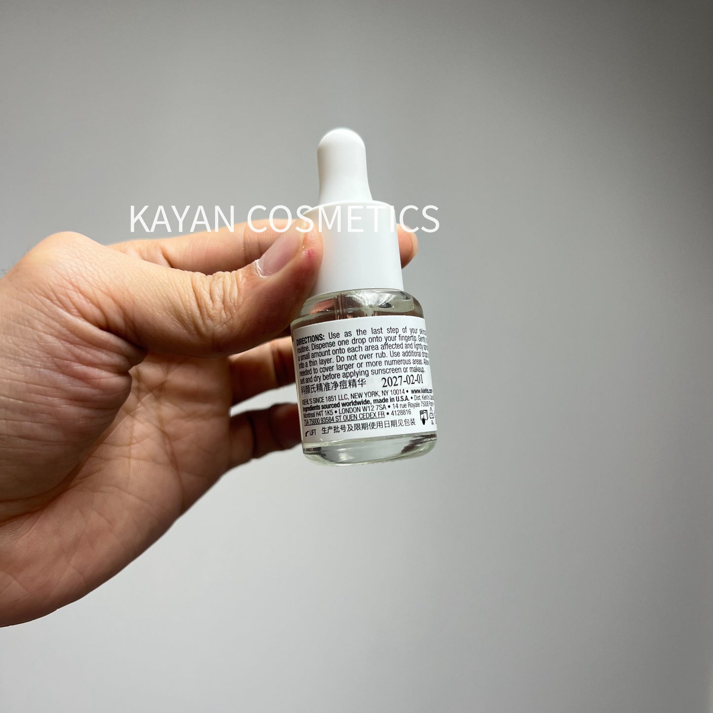 新品 包順豐 Kiehl's 淨痘精華露液體痘痘隱形貼透明無色祛痘修護乳  TRULY TARGETED BLEMISH-CLEARING SOLUTION  Kiehls 科顏氏