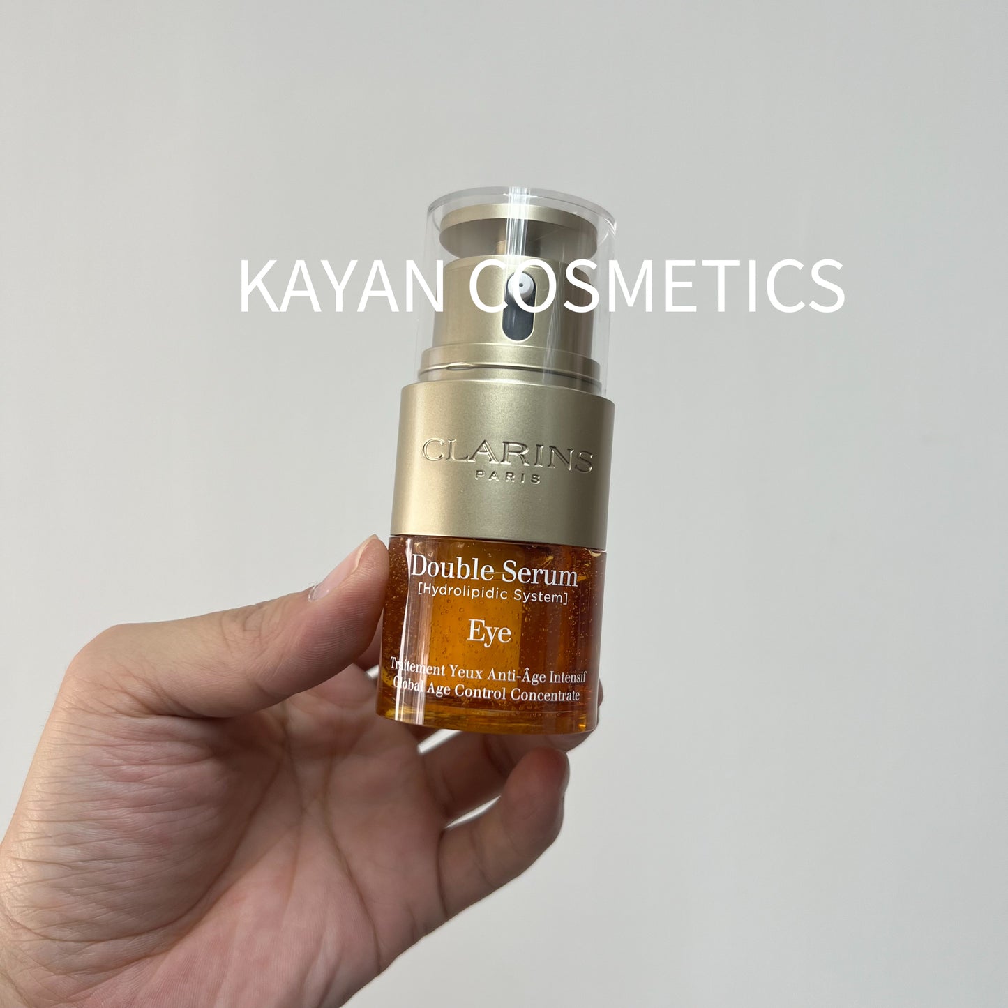 包順豐 clarins 雙萃賦活精華眼霜2 In 1 -  20ml 雙萃眼部精華20ml淡化細紋眼紋黑眼圈抗皺緊致眼霜 嬌韻詩 Double Serum [Hydrolipidic System] eye