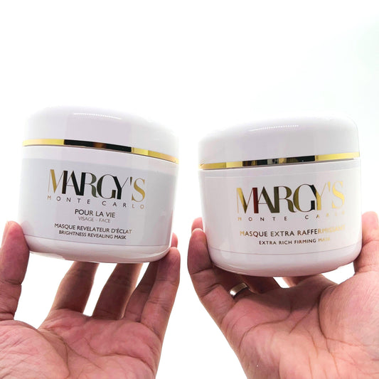 包順豐 瑞士 MARGYS margy’s 蒙地卡羅 早安緊致面膜（滋潤緊致） 250ml院裝 POUR LA VIE VISAGE - FACE MASQUE EXTRA RAFFERMISSANT EXTRA RICH FIRMING MASK MARCY‘S MONTE CARLO。晚安嬰兒面膜（煥彩面膜） 250ml MASQUE REVELATEUR D‘ECLAT BRIGHTNESS REVEALING MASK。
