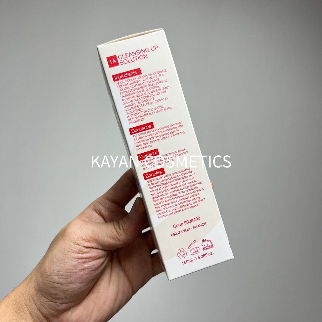 包順豐 法國 LipoDermis 1a 皇牌 低敏氨基酸卸妝潔面液 150ml 1a CLEANSING UP SOLUTION
