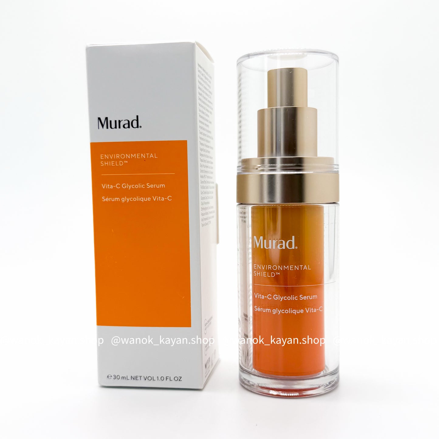 美國 Murad 黃金VC雙管面部精華30ml  Murad Environmental Shield Vita-C Glycolic Serum Vita-C 甘醇酸精華液 維他命c面部精華 VC精華液