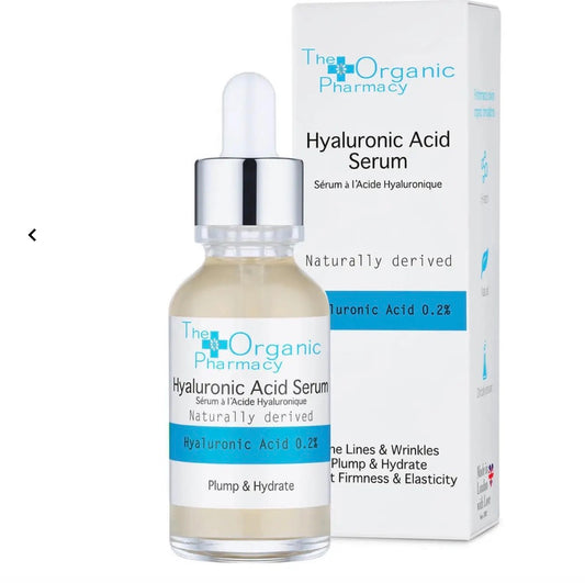 包順豐 英國 The Organic Pharmacy 玻尿酸豐潤保濕補水精華30ml Hyaluronic Acid
Serum