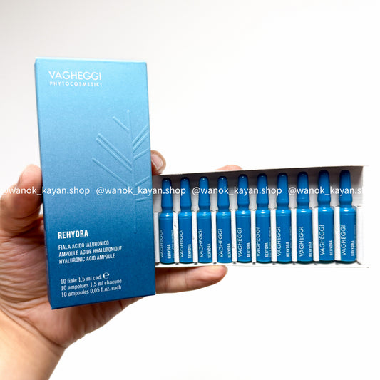 新版 包順豐 意大利 VAGHEGGI 韻姿  REHYDRA B5保濕精華素1.5ml*10支 REHYDRA HYALURONIC ACID AMPOULE