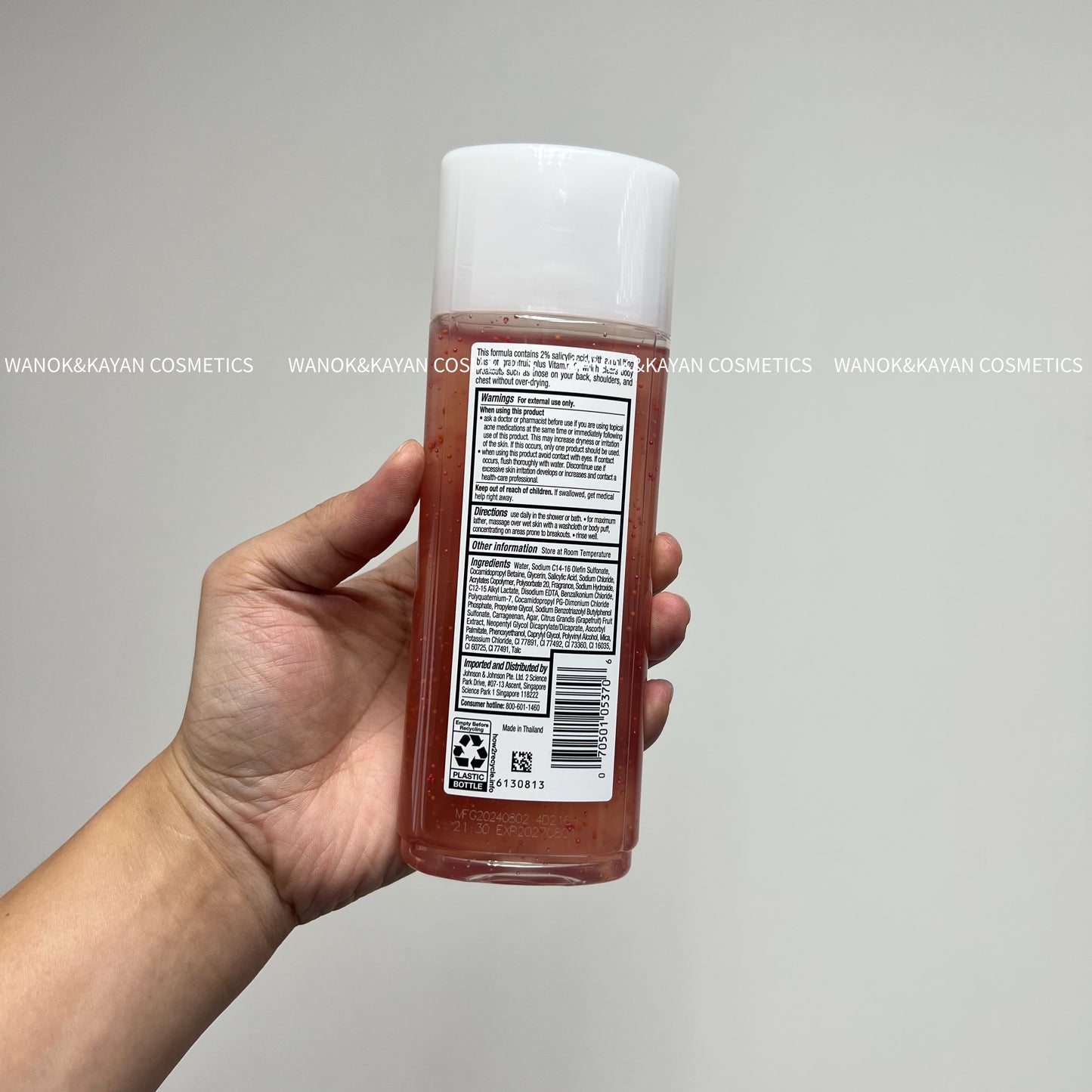 $228/2支 包順豐 Neutrogena 露得清水楊酸葡萄柚沐浴露持久留香去角質果酸祛暗瘡後背祛蟎沐浴乳。Body Clear Body Wash pink grapefruit 250ml x2