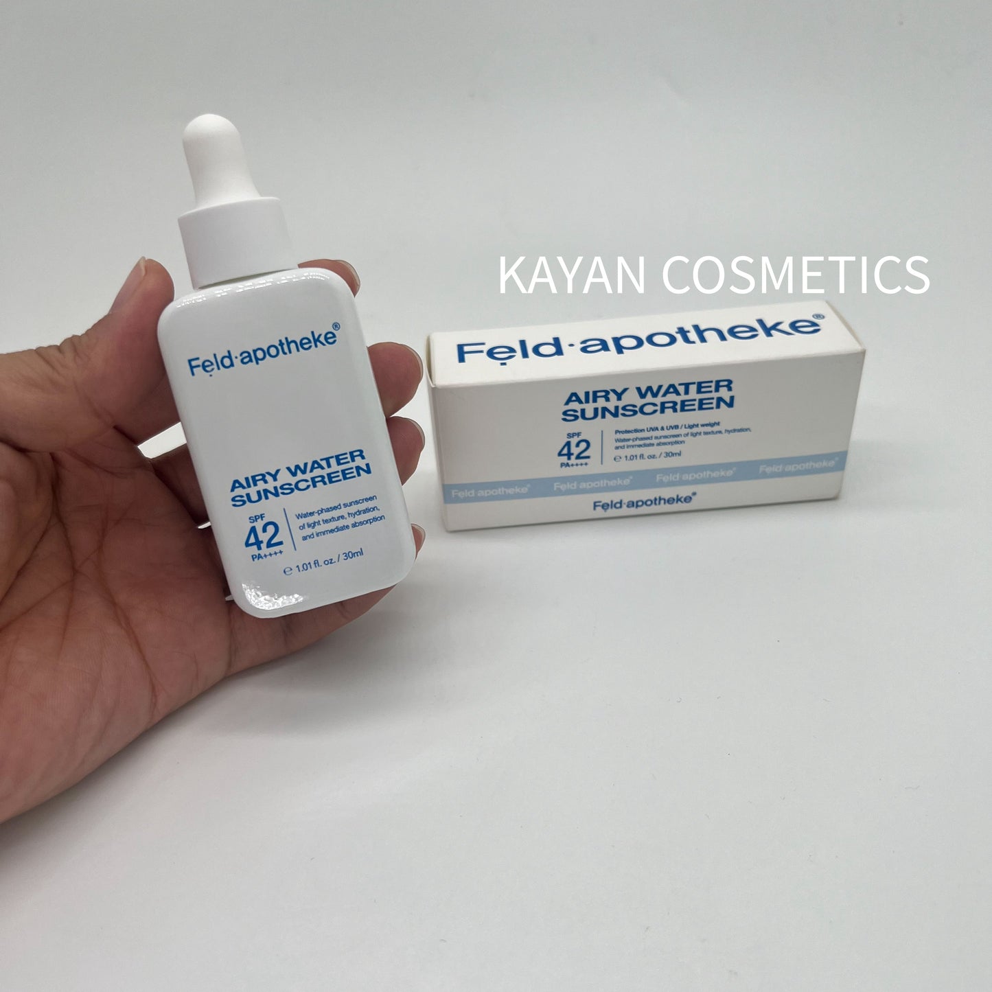 包順豐 韓國 feldapotheke 斐得藥芳  保濕安瓶防曬精華 安瓶防曬小奶瓶SPF42 PA++++37ml 水感 Luftig Wasser Sonnenschutz Feld.apotheke Feld apotheke