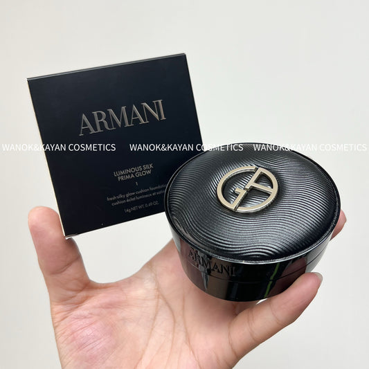 2025新款 包順豐 ARMANI 阿瑪尼 黑奢皮革養膚氣墊粉底液 #0#1#2#3#4 ARMANI LUMINOUS SILK PRIMA GLOW 14g