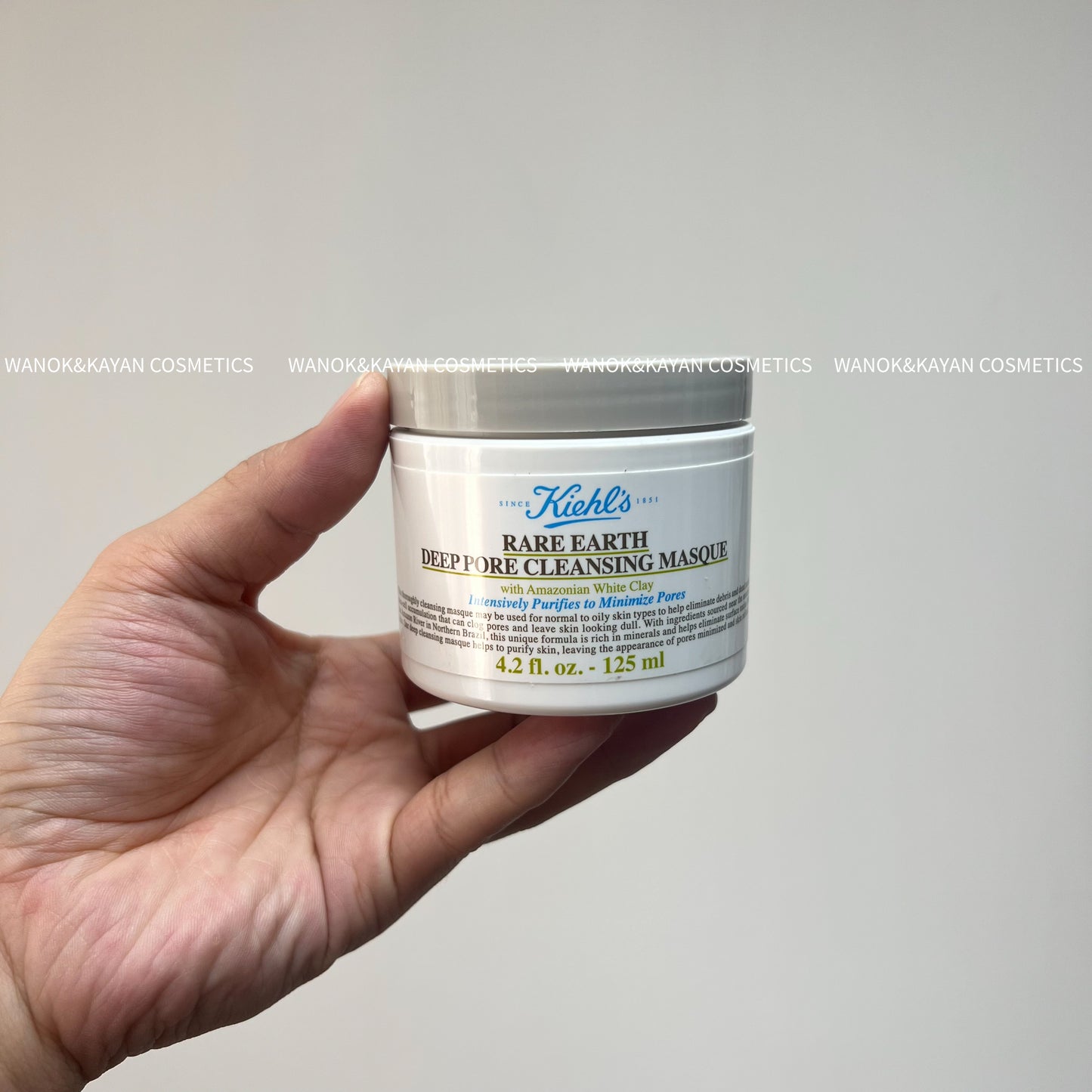 包順豐 Kiehl's 亞瑪遜白泥毛孔深層清潔面膜 125ml Kiehls科顏氏亞馬遜白泥清潔面膜125ml收縮毛孔去黑頭 RARE EARTH DEEP PORE CLEANSING MASQUE 科颜氏 kiehl's 科顏氏