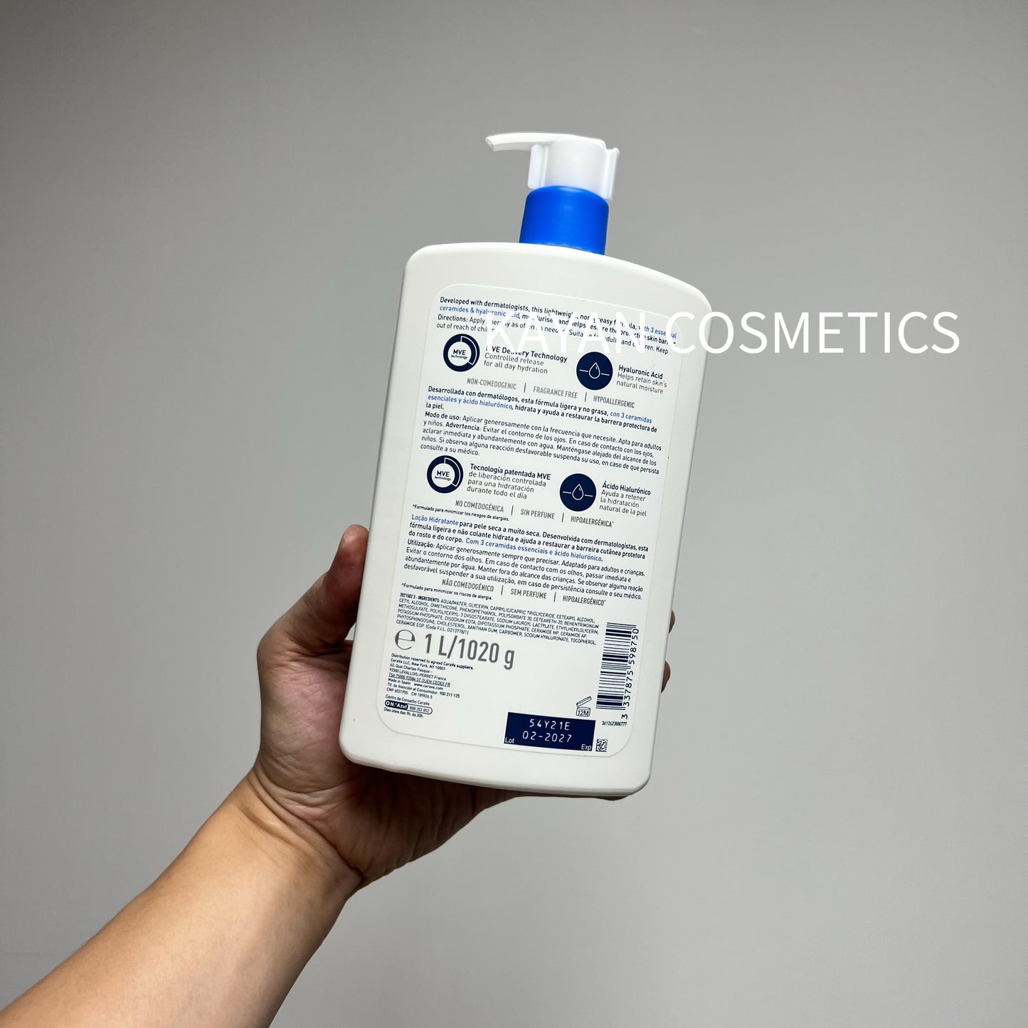 包順豐 CeraVe 長效保濕修復乳 1000ml CeraVe Moisturising Lotion