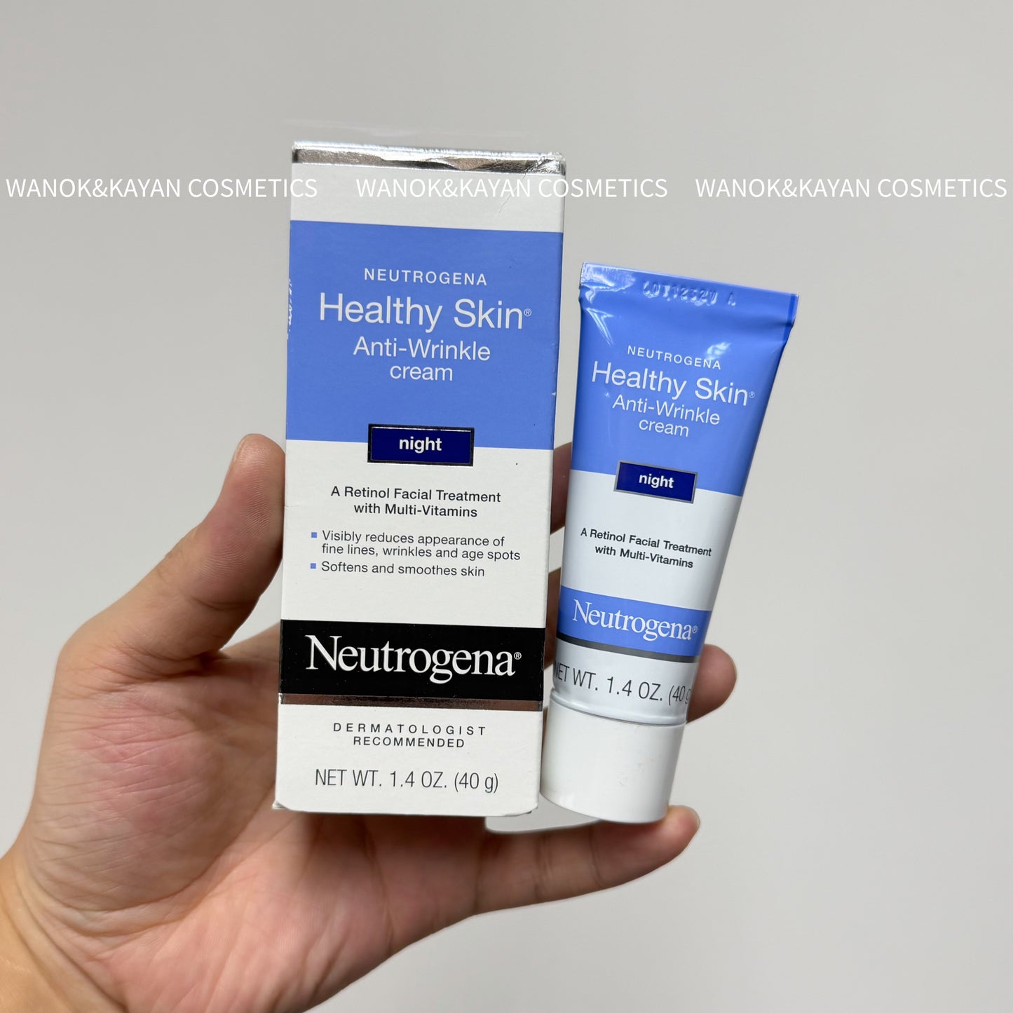 0.1% A醇 Retinol 包順豐 露得清 neutrogena Healthy Skin Anti-Wrinkle cream  night  A醇晚霜 40g 露得清 維A醇40g