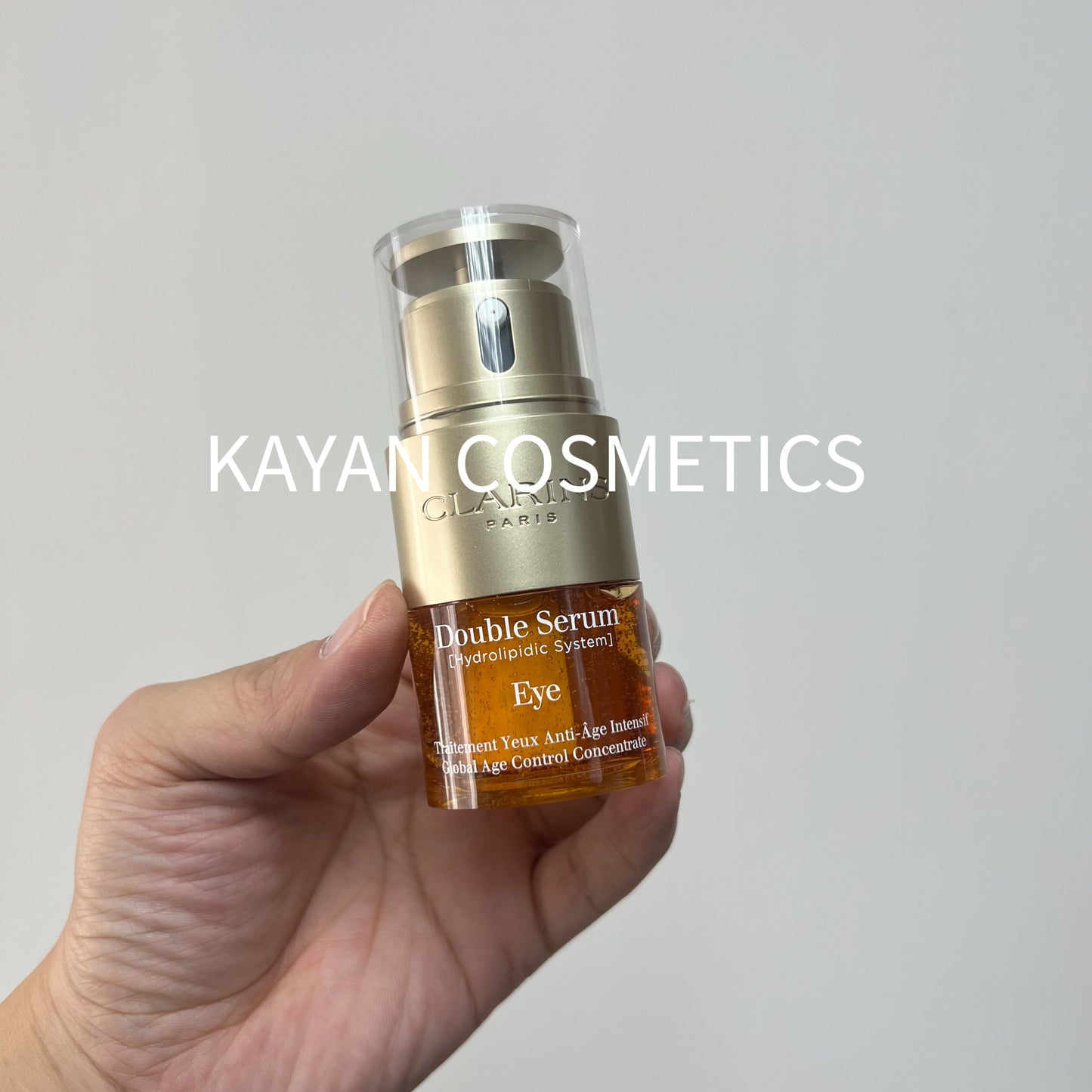包順豐 clarins 雙萃賦活精華眼霜2 In 1 -  20ml 雙萃眼部精華20ml淡化細紋眼紋黑眼圈抗皺緊致眼霜 嬌韻詩 Double Serum [Hydrolipidic System] eye