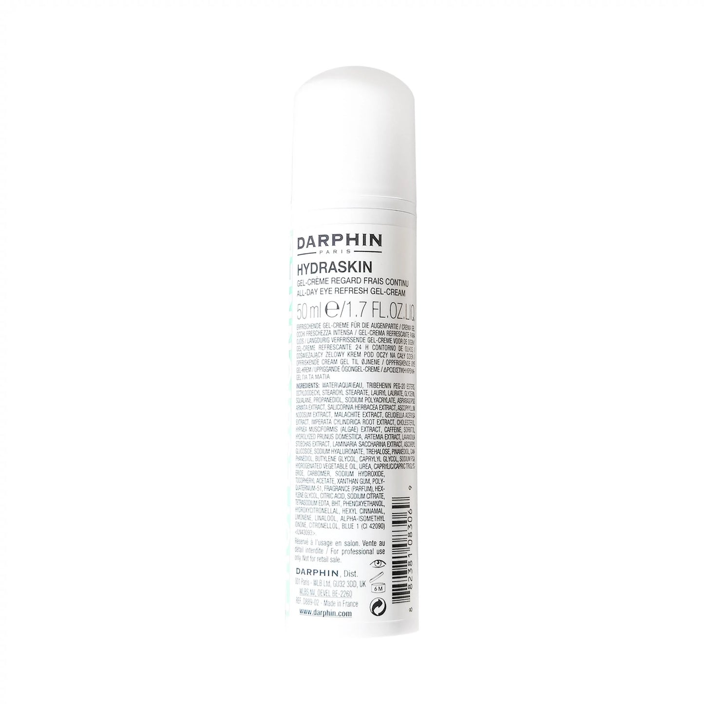 包順豐 DARPHIN 朵梵 鮮活水嫩保濕眼霜50ml院裝 HYDRASKIN  ALL-DAY EYE REFRESH GEL-CREAM