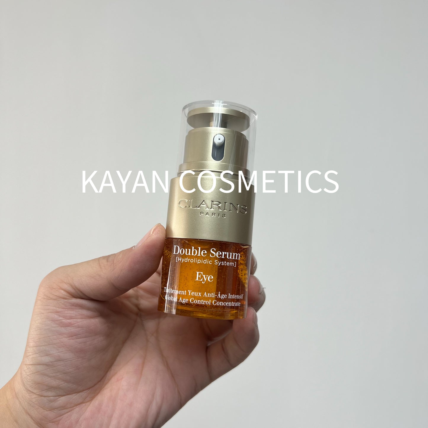 包順豐 clarins 雙萃賦活精華眼霜2 In 1 -  20ml 雙萃眼部精華20ml淡化細紋眼紋黑眼圈抗皺緊致眼霜 嬌韻詩 Double Serum [Hydrolipidic System] eye