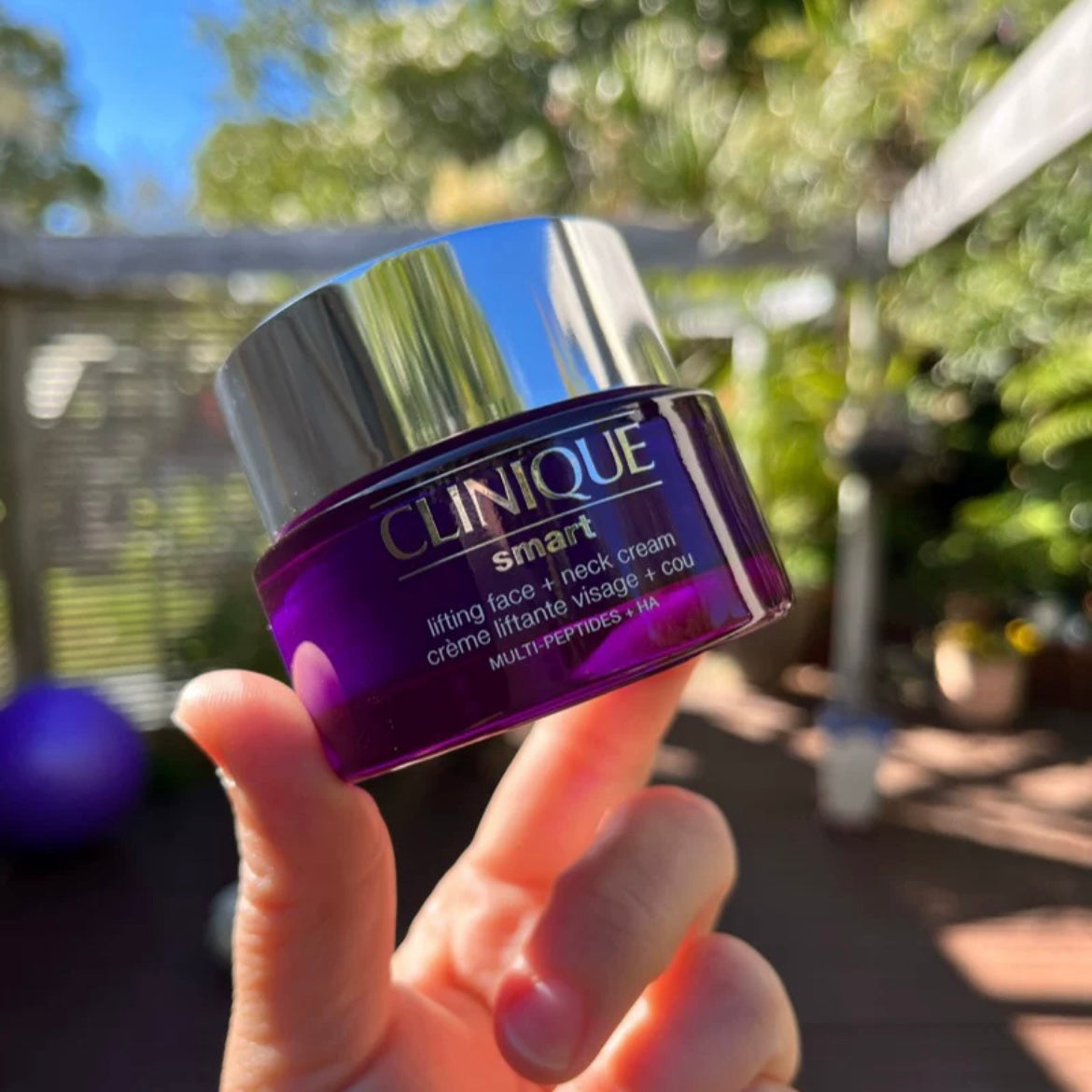 包順豐 CLINIQUE 紫光「彈力帶」面頸霜50ml smart lifting face + neck cream