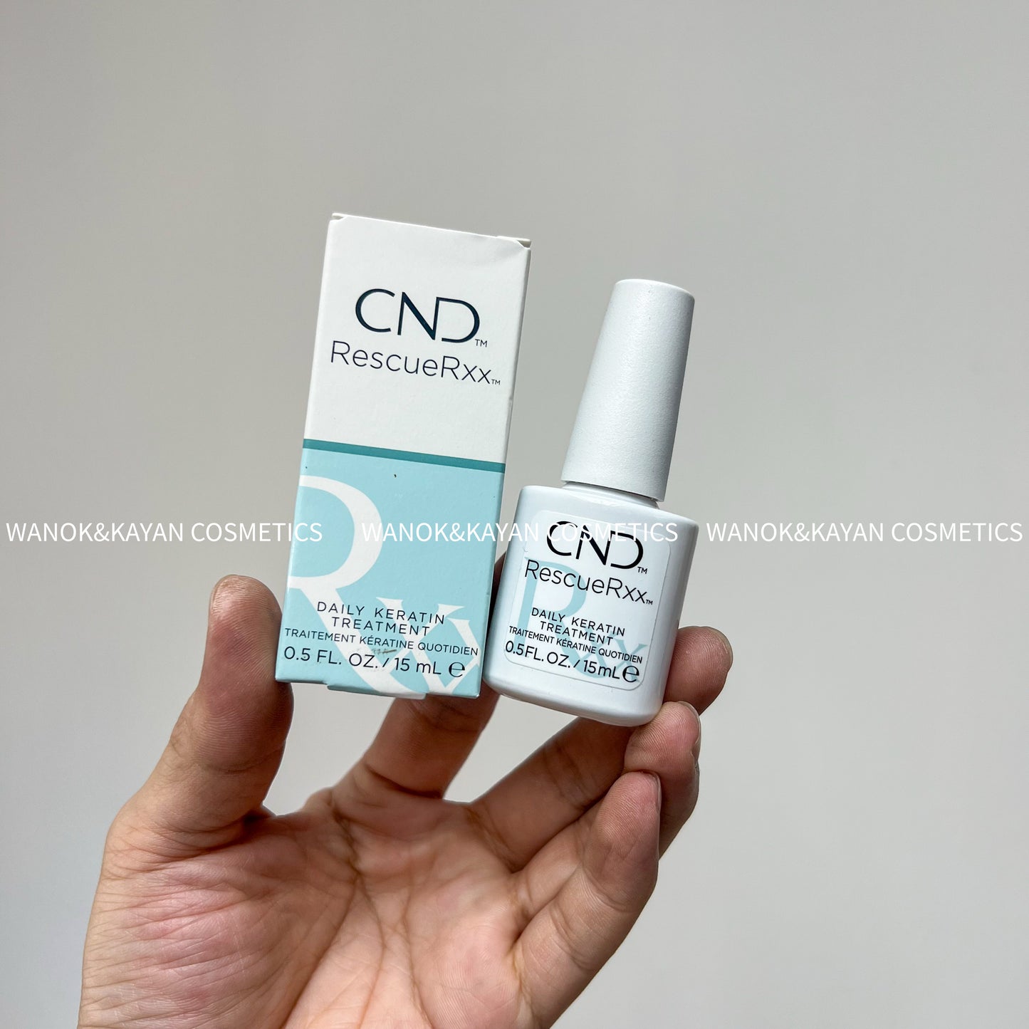 包順豐 美國 CND Rescue Rxx 15ml 多效護甲油 改善斷裂軟薄脆易分層 美甲受損 凹凸指甲。DAILY KERATIN TREATMENT TRAITEMENT KERATINE QUOTIDIEN