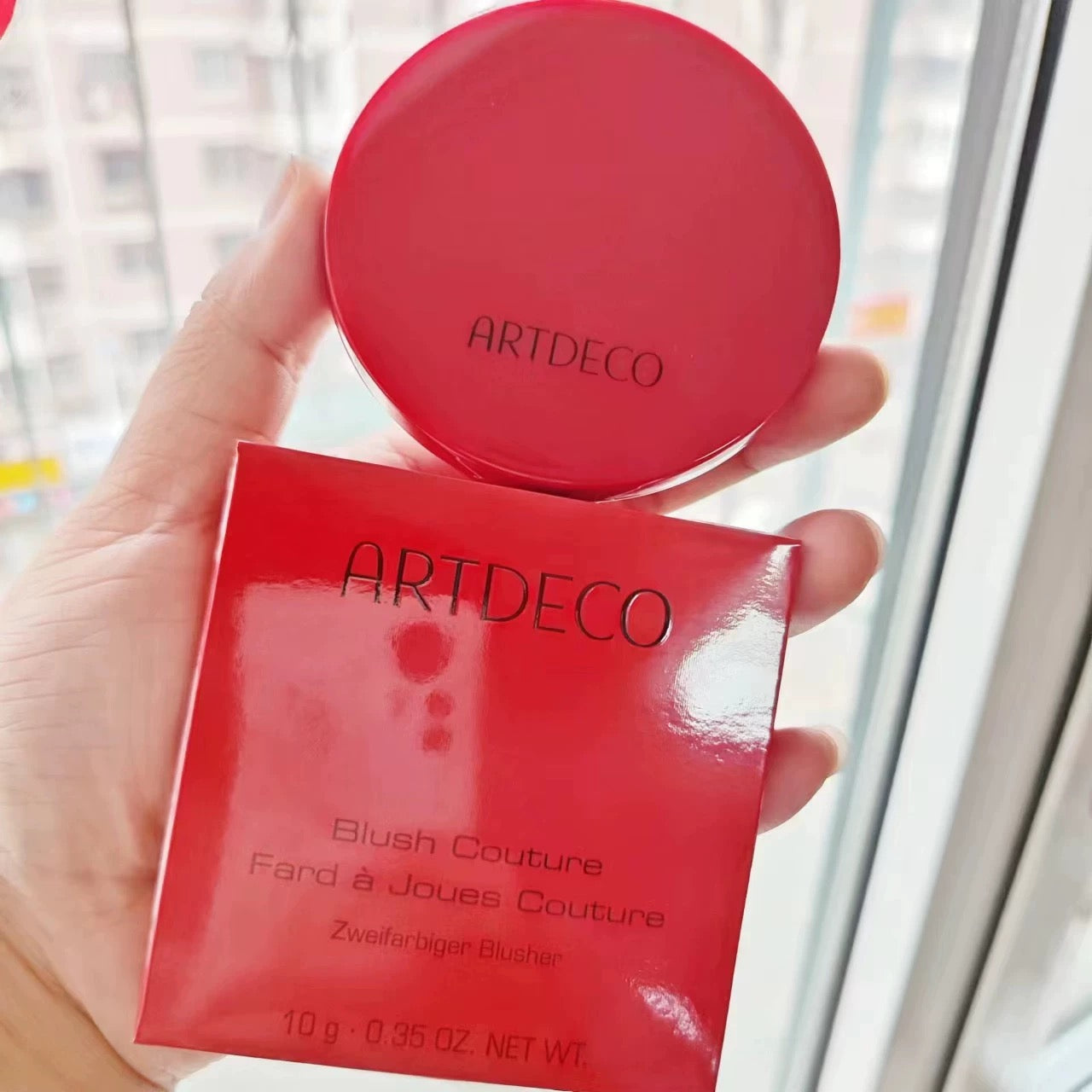 包順豐 雅蔻 ARTDECO 雙色腮紅 3D修顏粉餅 自然蜜桃色 10g ARTDECO Blush Couture Fard à Joues Couture Zweifarbiger Blusher