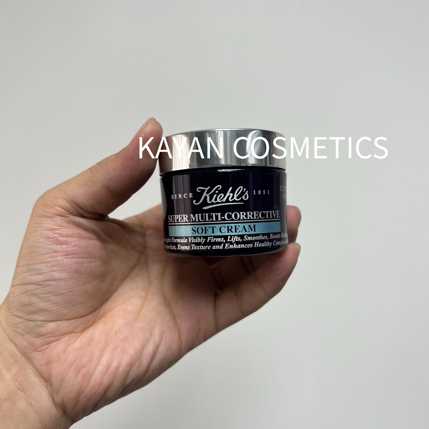 包順豐 科顏氏 Kiehl's 紫玻A面霜多重緊致修顏輕乳霜50ml  Kiehl s Kiehls SUPER MULTI-CORRECTIVE SOFT CREAM 極緻塑顏全效乳霜 輕盈版50ml