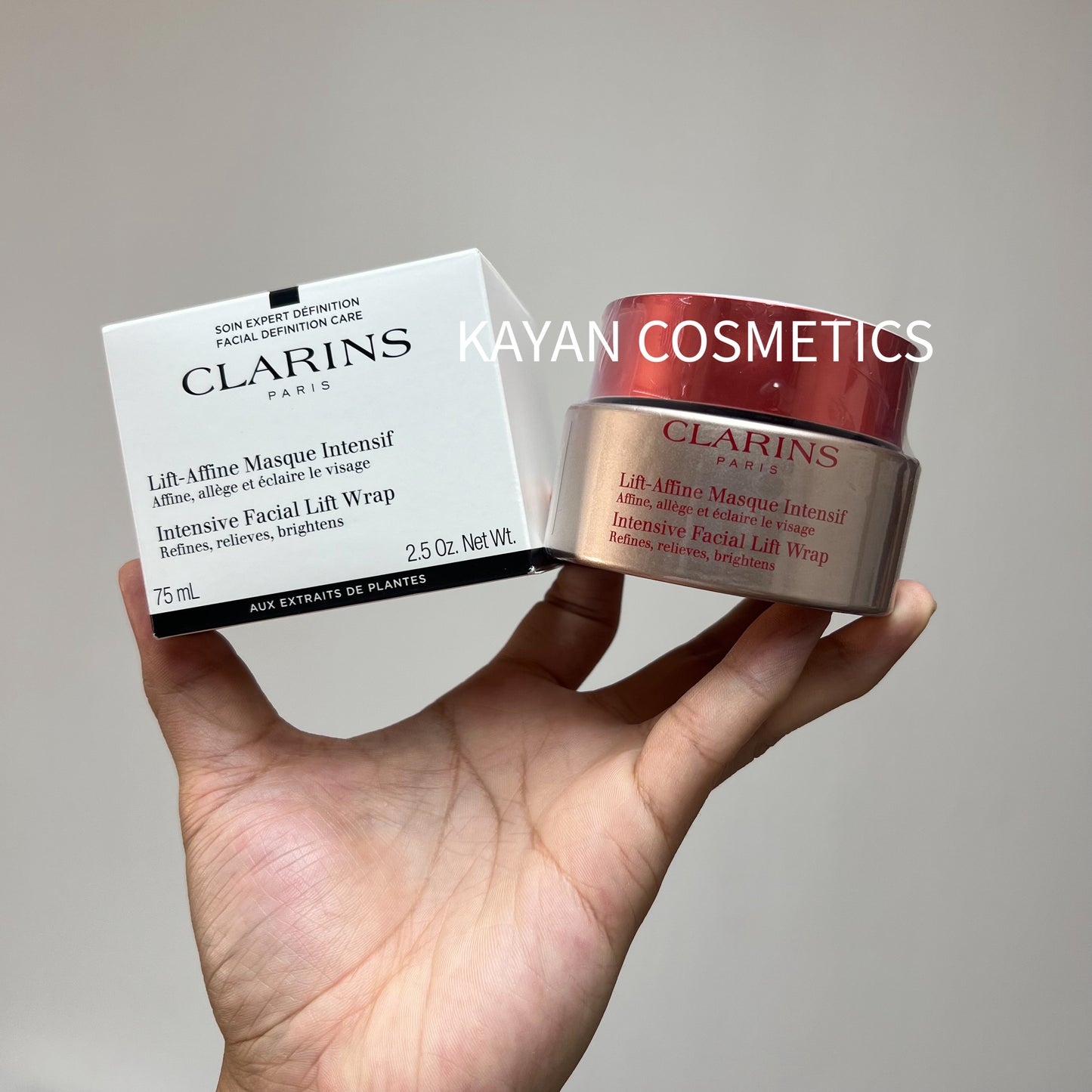 包順豐 CLARINS 嬌韻詩 V臉面膜  V臉纖妍緊致慕斯面膜75ml Lift-Affine Masque Intensif  Intensive Facial Lift Wrap