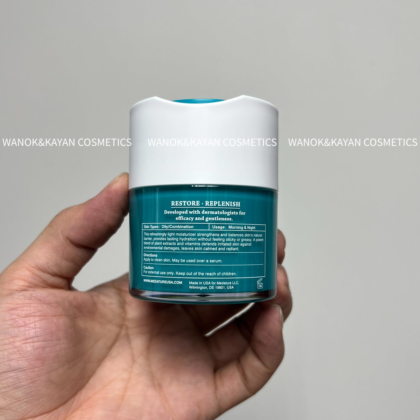 包順豐 美國 Medature 褒曼醫生 平衡水凝霜色修面霜修護 30ml MEDATURE Squalane / Sarcosine Olive Leaf Extract Barrier Balancing GEL MOISTURIZER 4