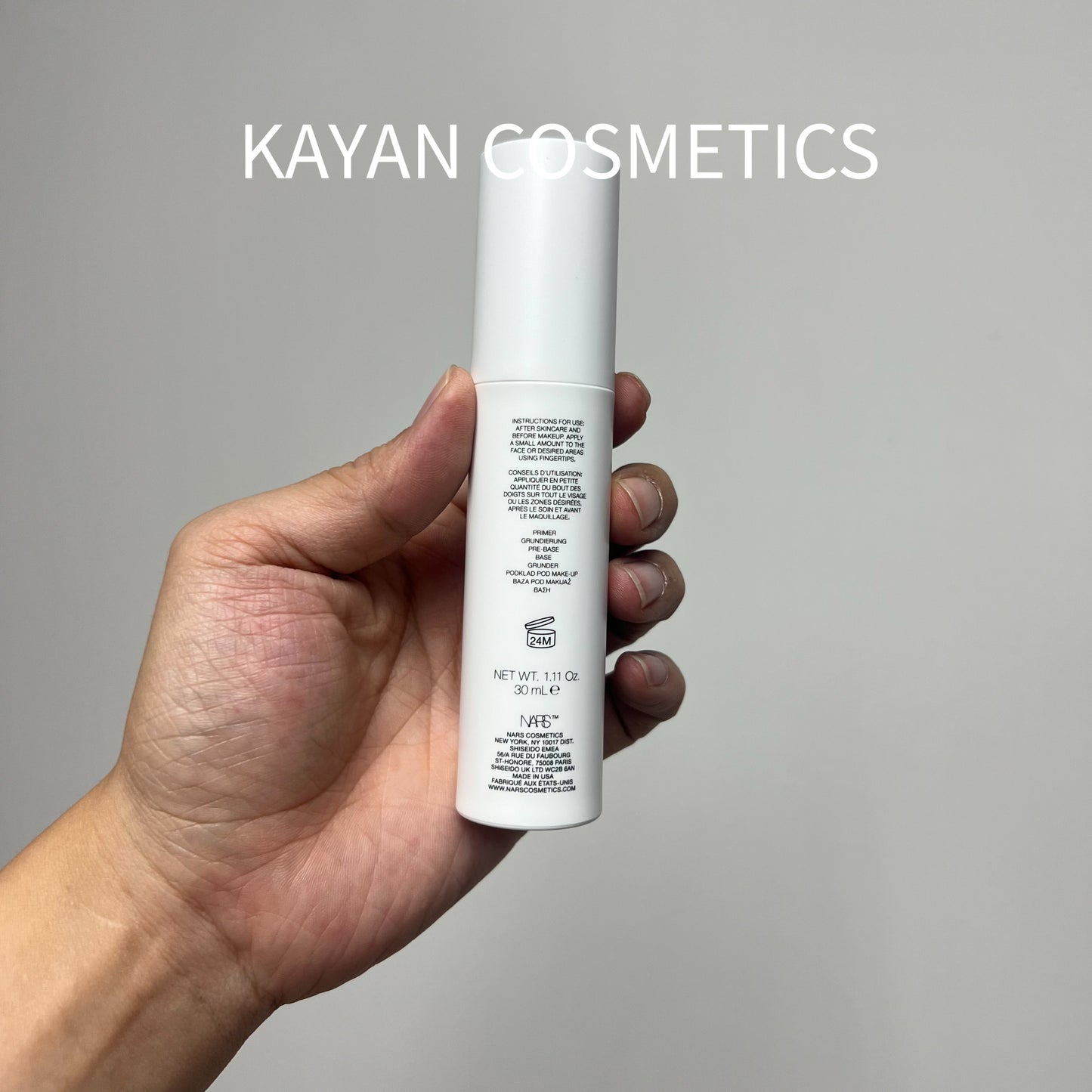 包順豐 NARS 納斯 NARS Light Reflecting 原生光提亮妝前乳 SPF27/PA++ 30ml light reflecting白瓶隔離妝前乳30ml