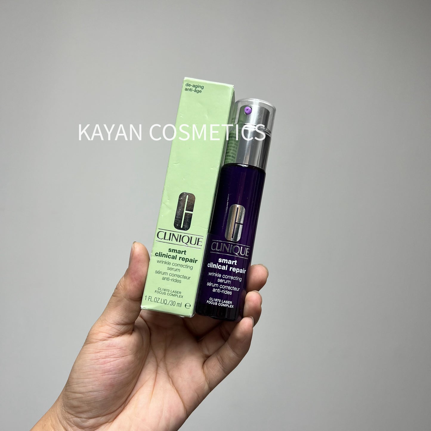 包順豐 Clinique 倩碧 肽A紫光瓶智慧專研修護精華100ml HPR抗老緊致A醇 CLINIQUE smart clinical repair wrinkle correcting serum