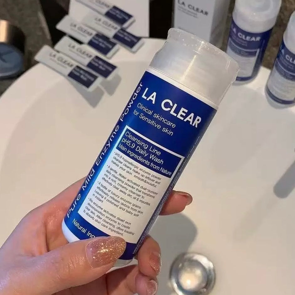 包順豐 韓國 LA CLEAR 酵素潔面粉洗面奶 LA CLEAR Clinical skincare for Sensitive skin Cleansing Line pH5.9 Daily Wash