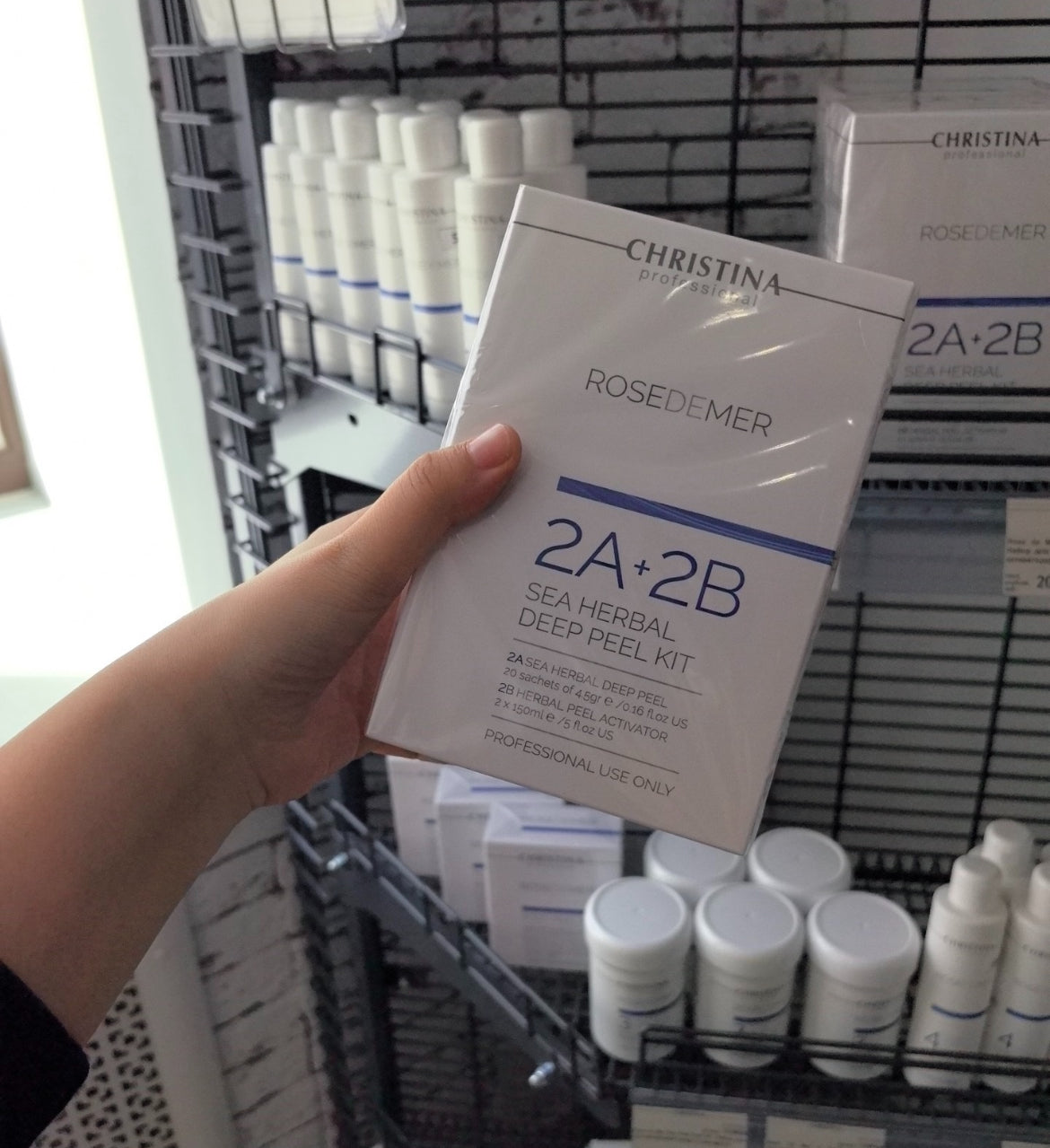 好評包順豐 christina 科蘊蘭 海洋煥膚套裝 阿拉丁煥膚  2支 2B激活液+20包2A粉末  2A+2B SEA HERBAL DEEP PEEL KIT