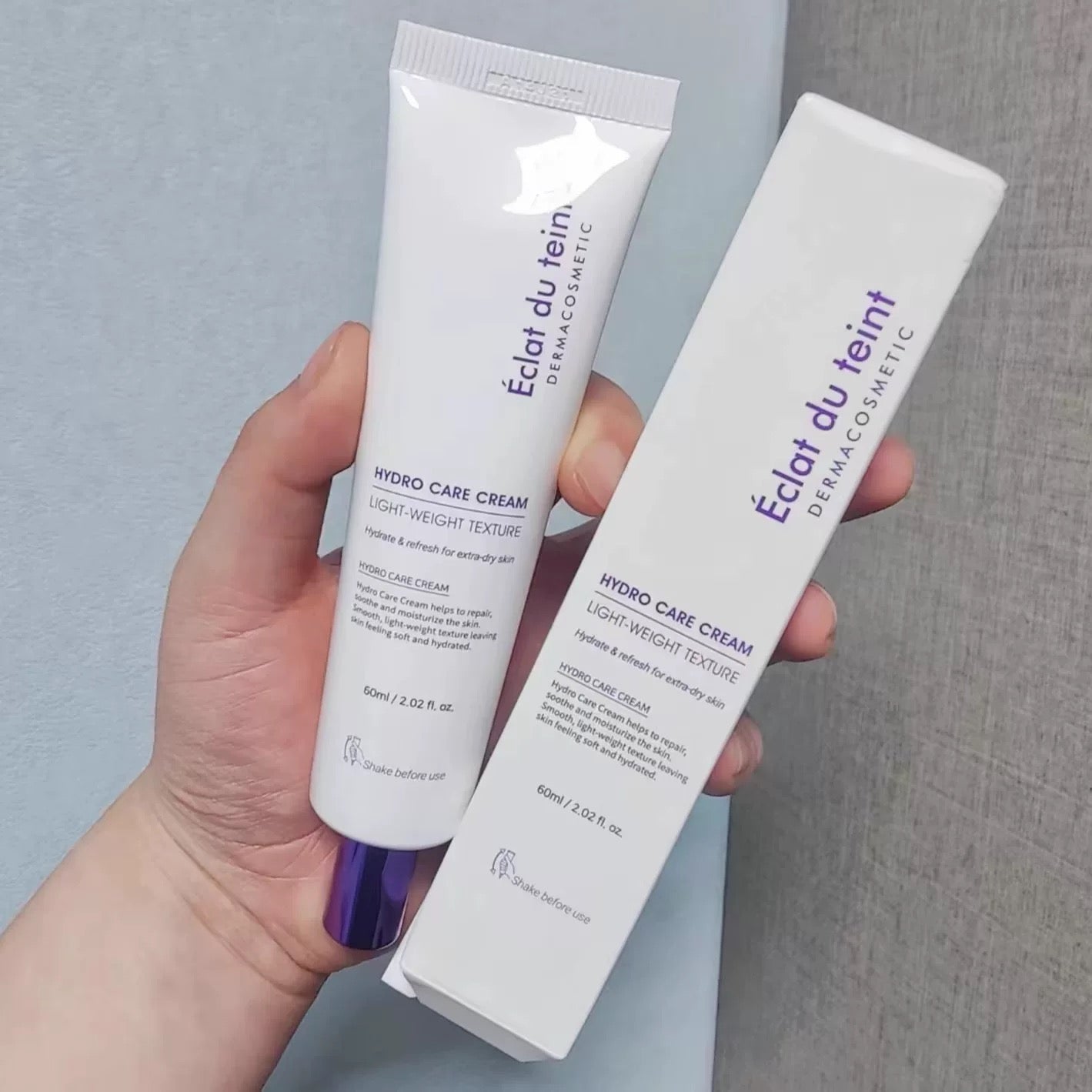包順豐 韓國 Eclat du teint 修護水光面霜舒緩緊致抗皺保濕 60ml HYDRO CARE CREAM LIGHT-WEIGHT TEXTURE
