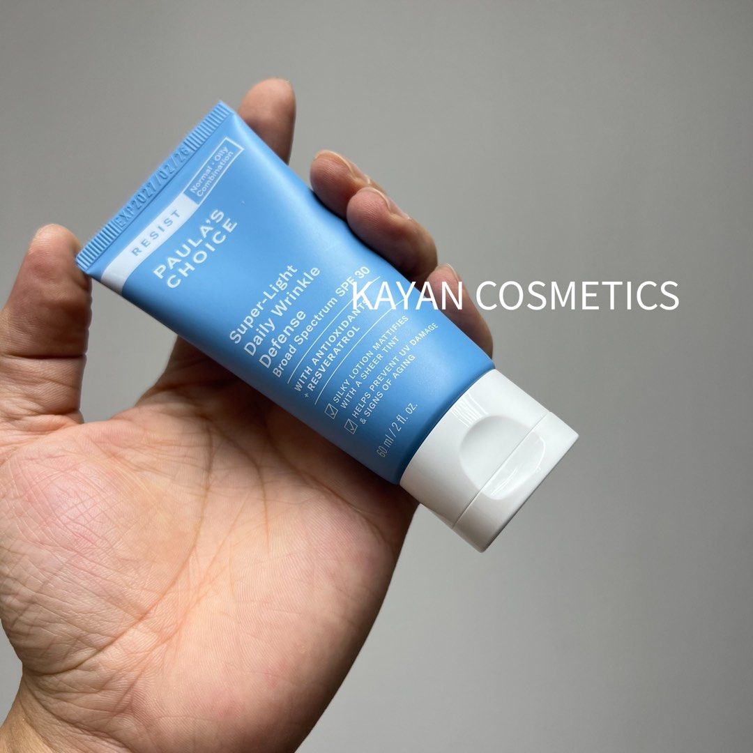 包順豐 PAULA'S CHOICE 寶拉珍選 歲月屏障清透防曬霜隔離SPF30 60mL PAULAS CHOICE Super-Light Daily Wrinkle Defense Broad Spectrum SPF30。。paula‘s choice 、 paulas choice 、寶拉珍選 、PAULA'S CHOICE、