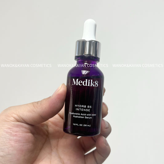 包順豐 Medik8 花青素透明質酸B5保濕精華30ml抗炎緊致 加強版 HYDR8 B5 INTENSE Hyaluronic Acid with NMF Replenish & Boost