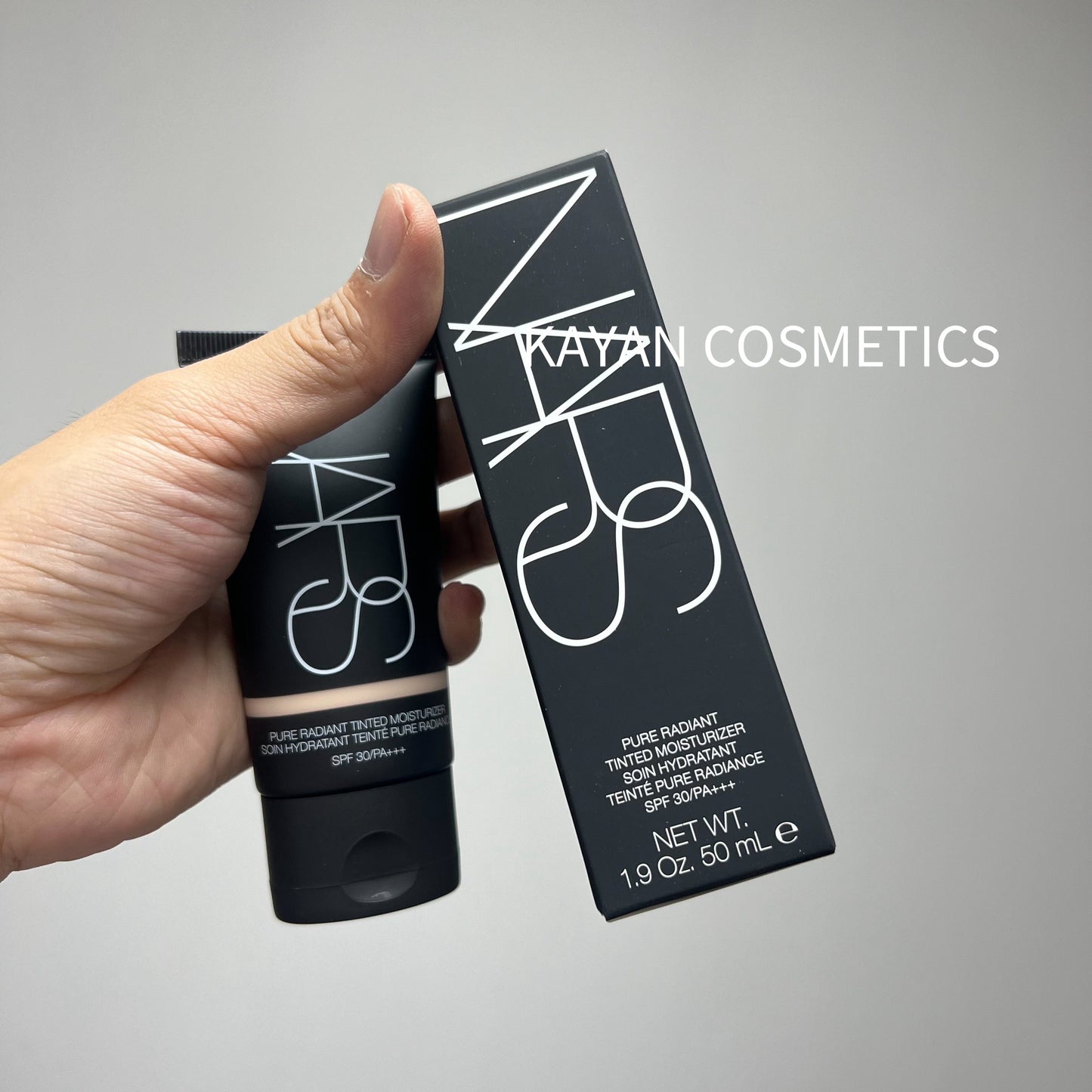 包順豐 Nars 有色面霜素顏霜50ml 隔離修顏三合一 PURE RADIANT TINTED MOISTURIZER SOIN HYDRATANT TEINTE PURE RADIANCE SPF 30/PA+++