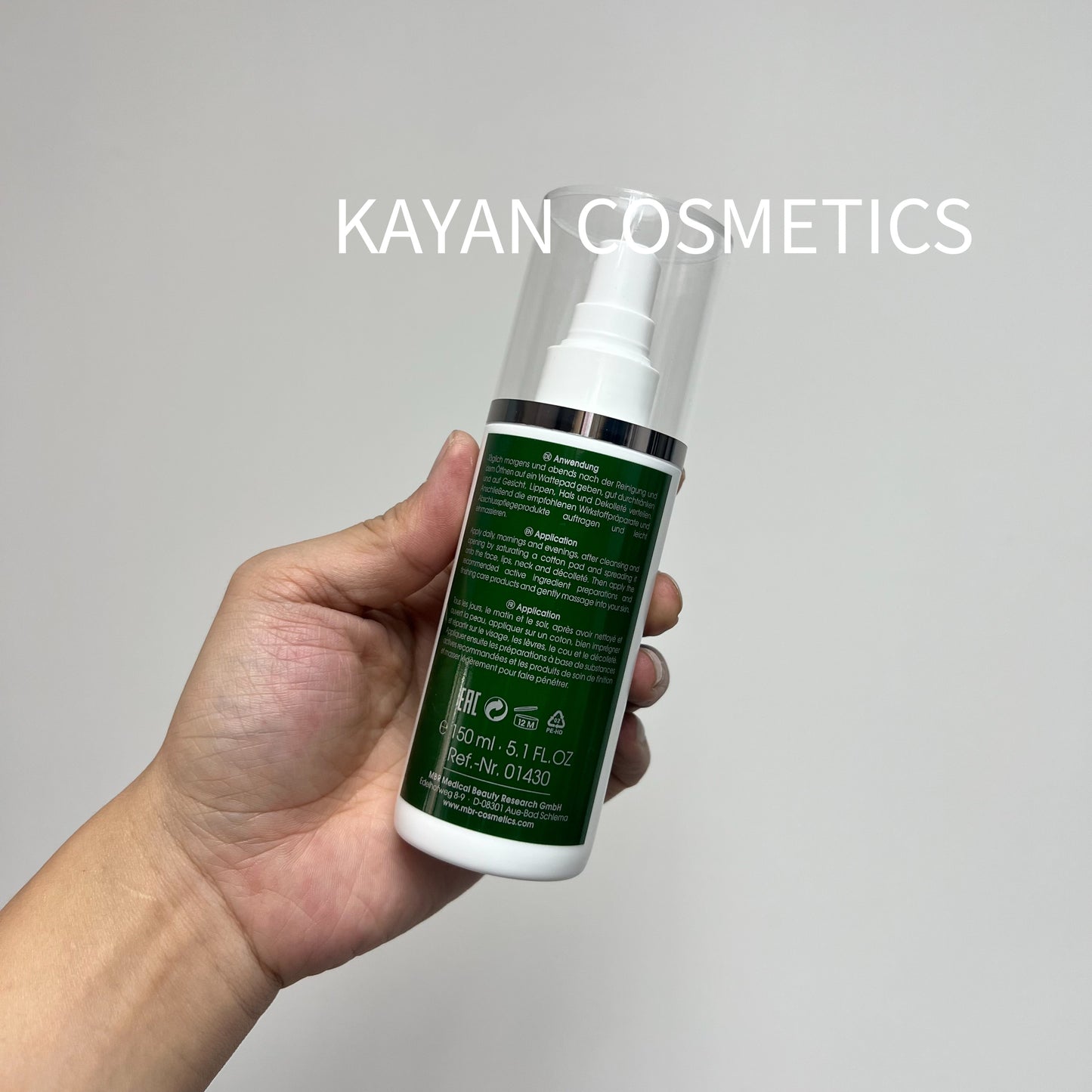 包順豐 MBR Medical Beauty Research 德國 MBR鑽石水精粹水復春精華水150ml Hydrating & Litting Toner
