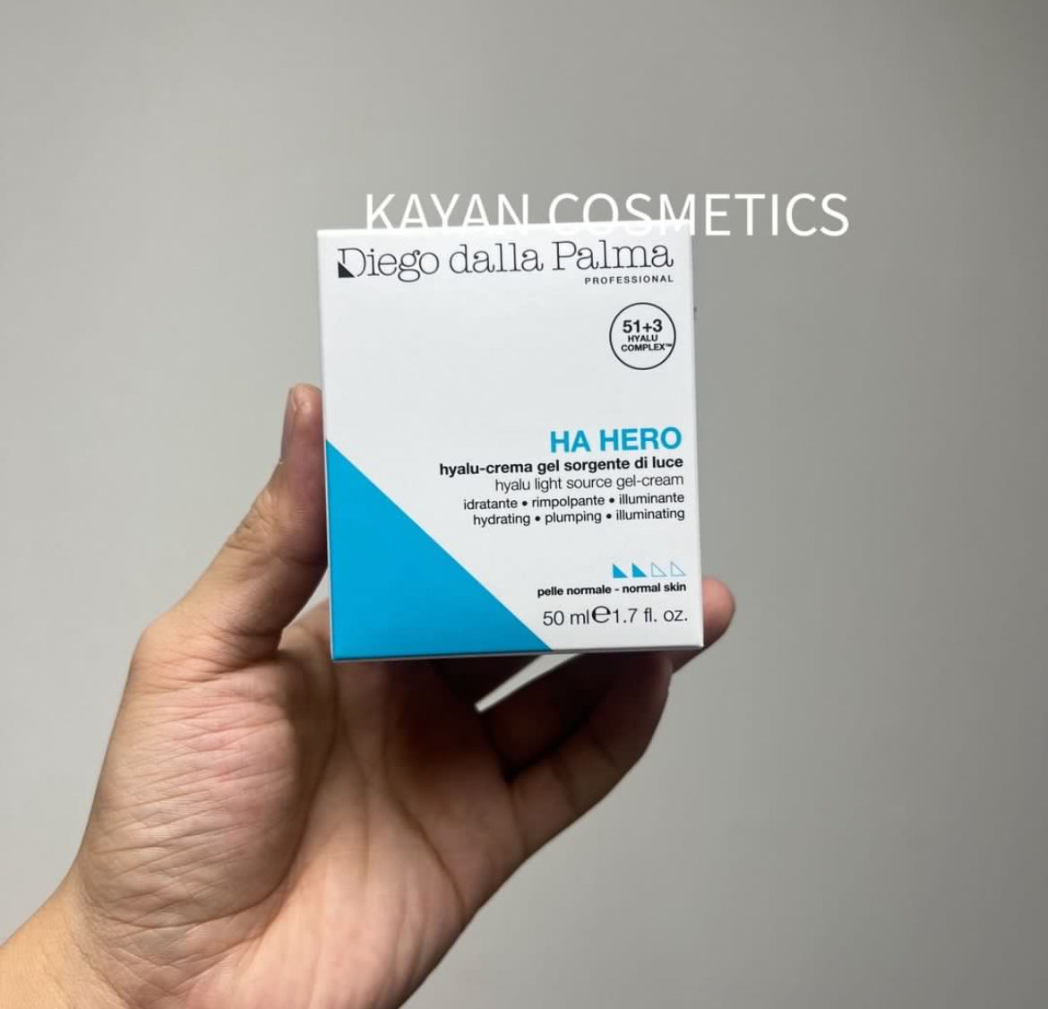 包順豐 HA Hyalu Light Source Gel-Cram HA 多種維生素水份舒爽面霜 50ml 意大利 Diego Dalla Palma Professional RVB Skin Lab rvb ddp