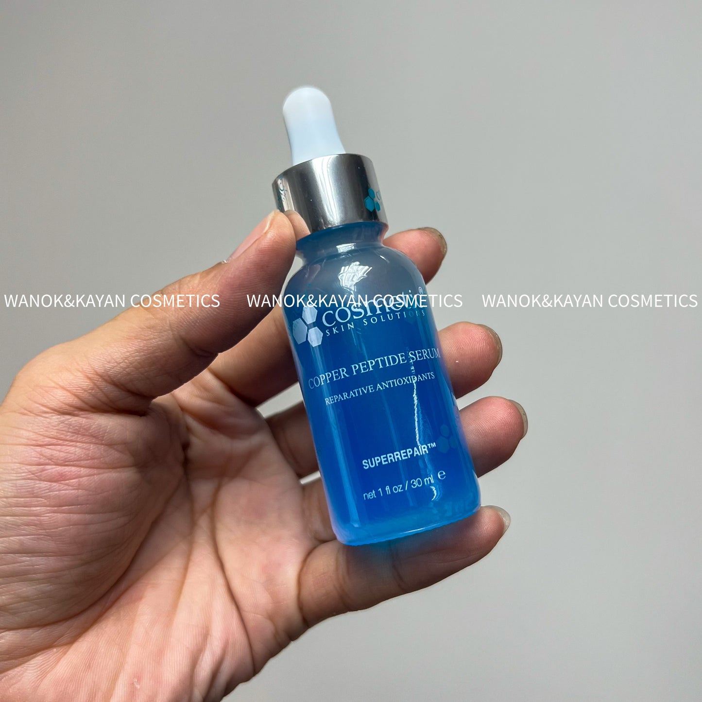 包順豐 cosmetic skin solutions 藍銅勝肽嫩膚精華 。css copper peptide serum 30ml。Cosmetic Skin Solution CsS  藍銅胜肽防敏嫩膚精華