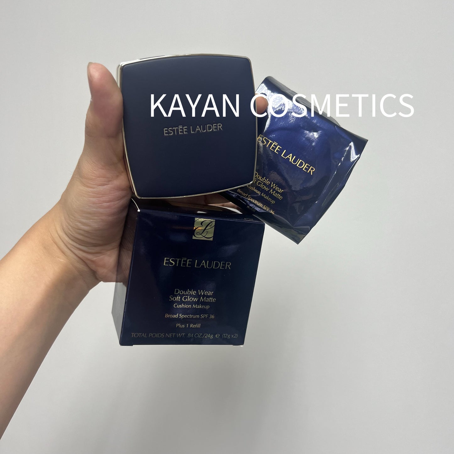 包順豐 ESTEE LAUDER 雅詩蘭黛 dw特霧氣墊1w1  一盒兩芯 DW超持久透亮氣墊粉底 1+1連替換//SPF45 PA+++