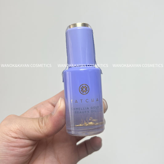 包順豐 Tatcha 山茶花美顏油 滋養及亮膚精華油 山茶花精華面油護膚油30ml 24K金箔滋潤抗老 CAMELLIA GOLD BEAUTY OIL